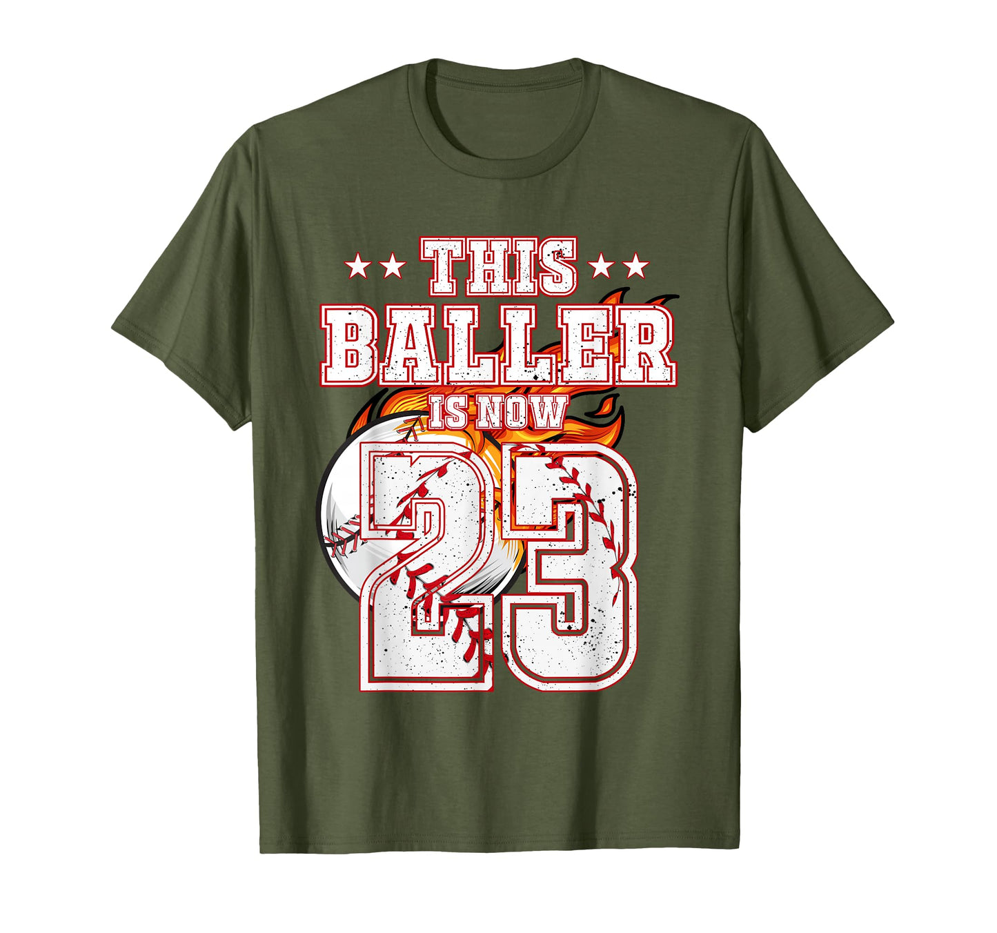 This Baller Is Now 23 Years Old T-Shirt - Casual Everyday Wear Unisex - T-Shirt, Sweatshirt, Hoodie