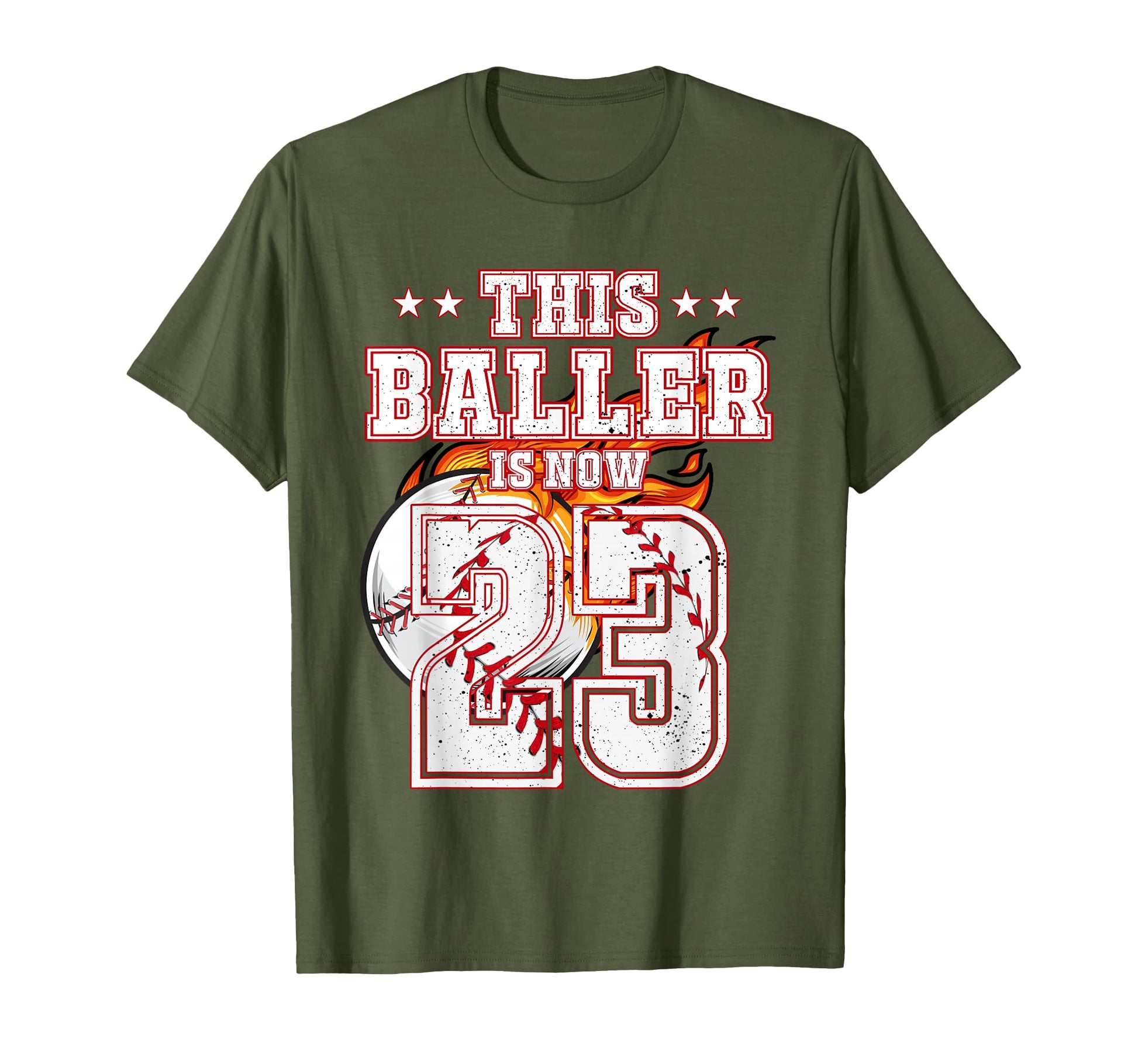 This Baller Is Now 23 Years Old T-Shirt - Casual Everyday Wear Unisex - T-Shirt, Sweatshirt, Hoodie