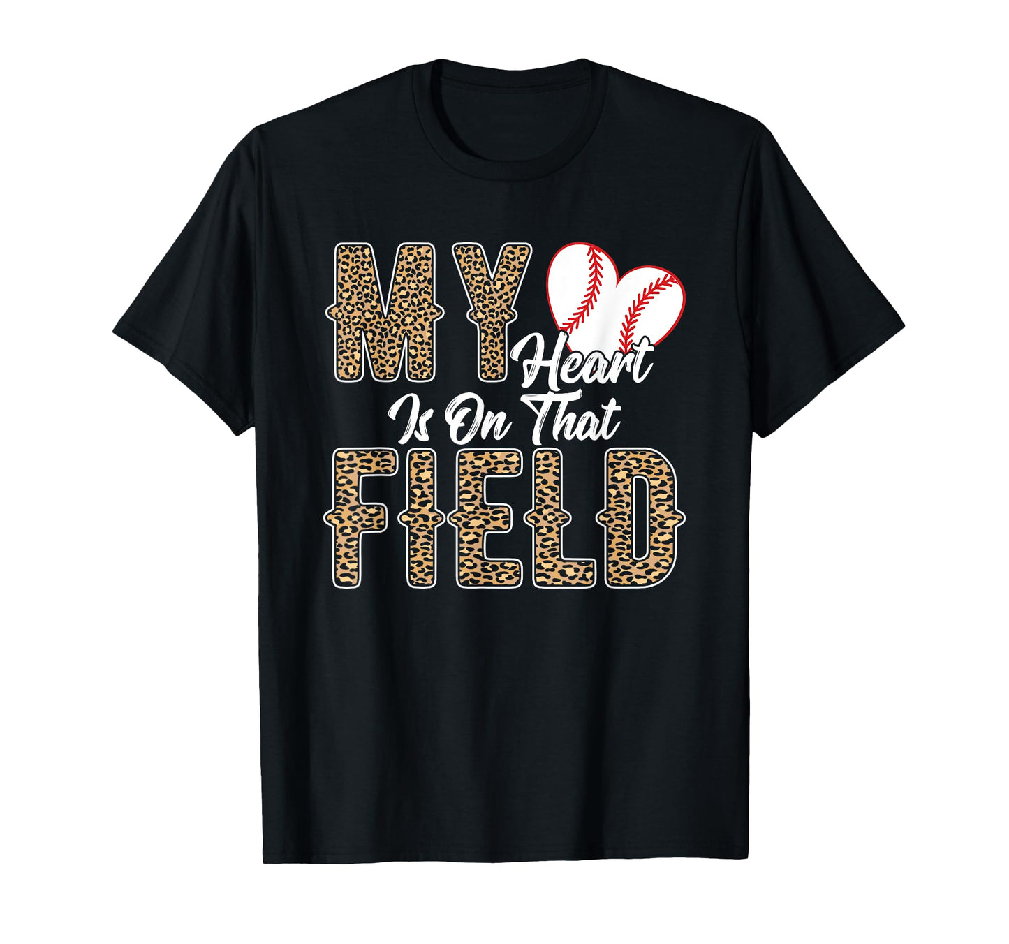My Heart Is That Field Softball Proud T-Shirt - Minimalist Print Men Women - T-Shirt, Sweatshirt, Hoodie