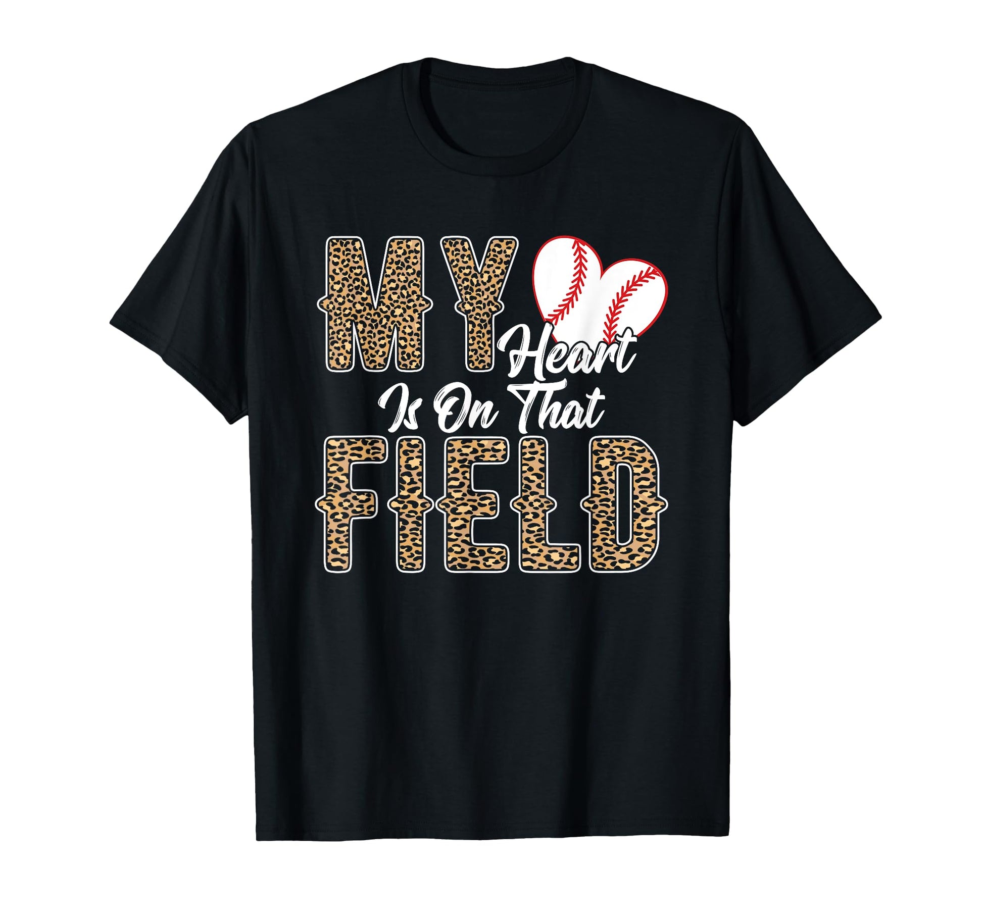 My Heart Is That Field Softball Proud T-Shirt - Minimalist Print Men Women - T-Shirt, Sweatshirt, Hoodie