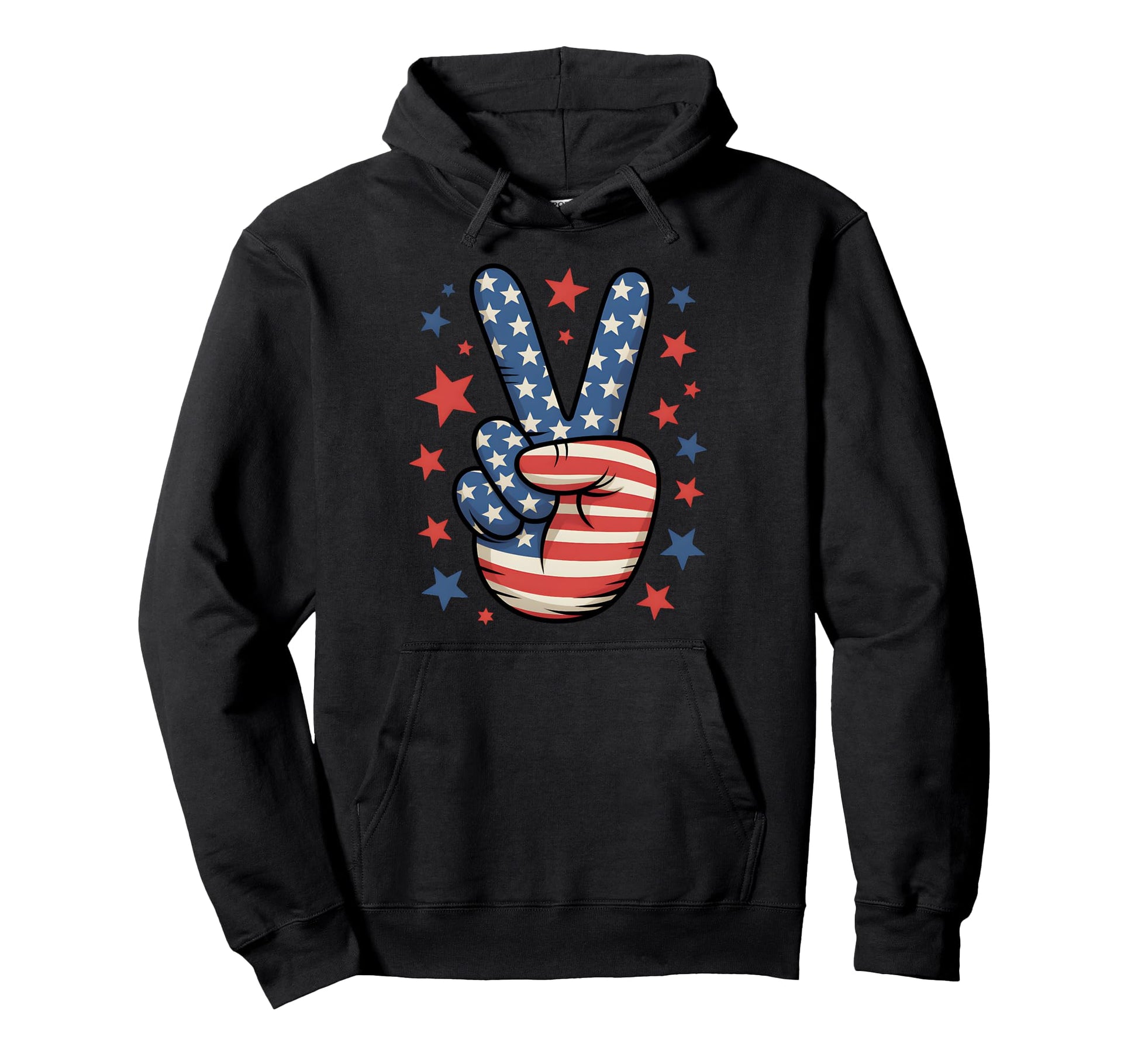July 4Th Peace Usa American Flag Hoodie - Unique Graphic for Adults - T-Shirt, Sweatshirt, Hoodie