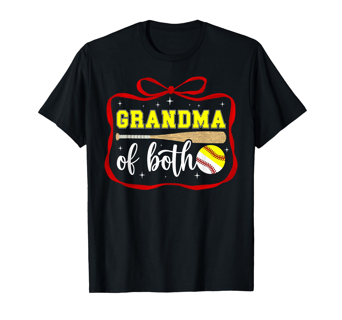 Grandma Both Coquette Baseball T-Shirt - Fun Novelty Design for Adults - T-Shirt, Sweatshirt, Hoodie