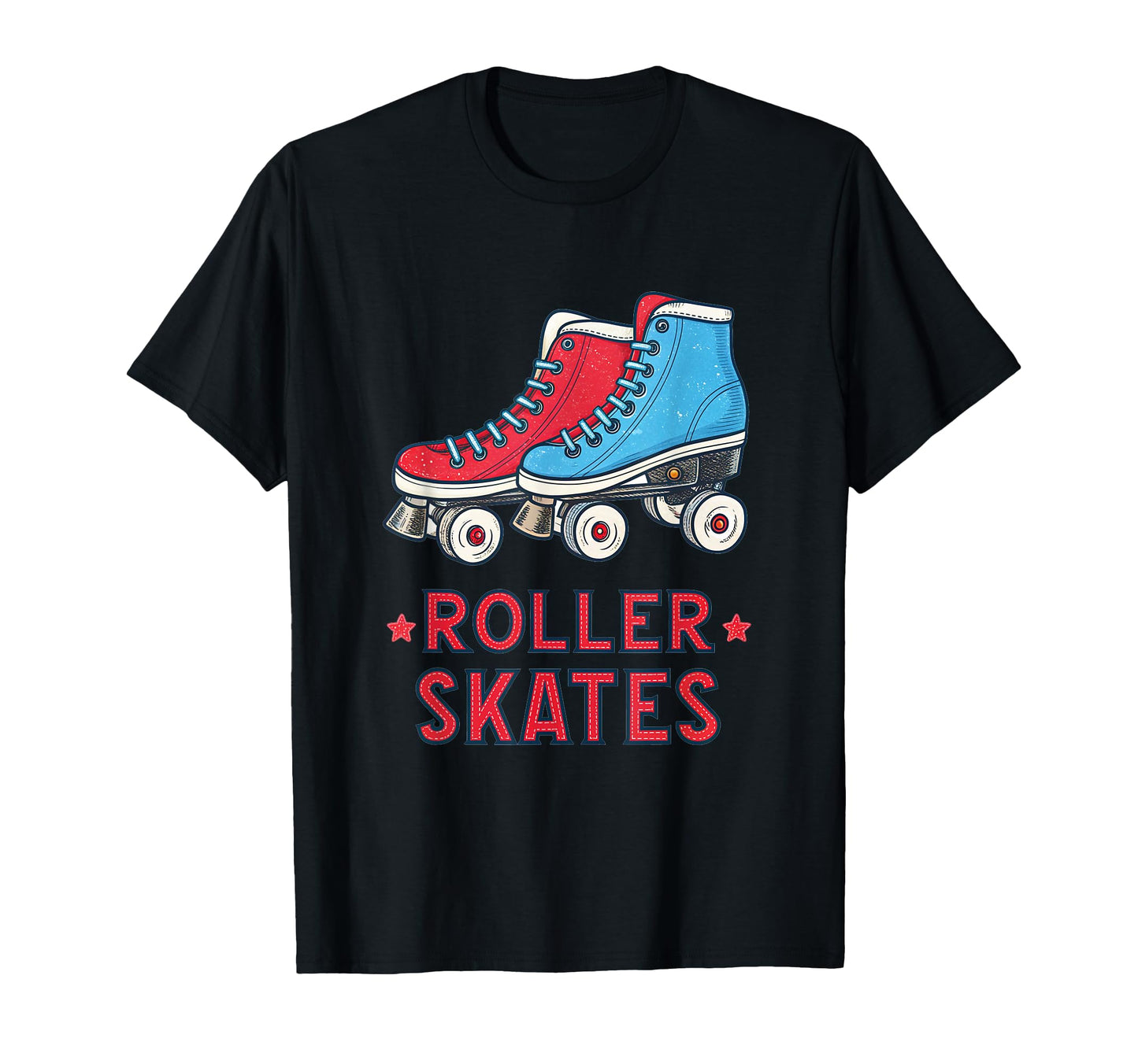 Colorful Roller Skates Illustration T-Shirt - Streetwear Style Men Women - T-Shirt, Sweatshirt, Hoodie