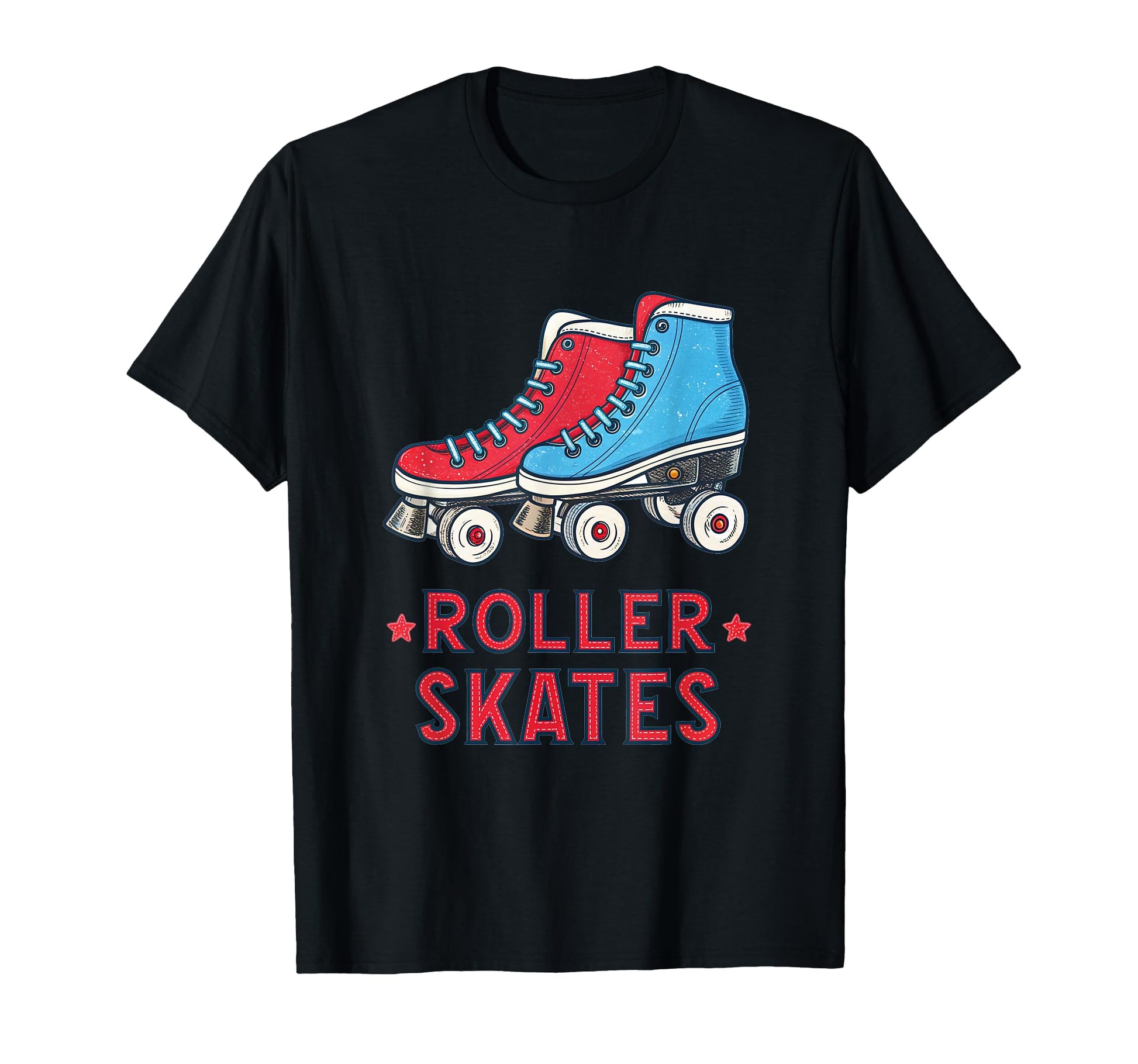 Colorful Roller Skates Illustration T-Shirt - Streetwear Style Men Women - T-Shirt, Sweatshirt, Hoodie