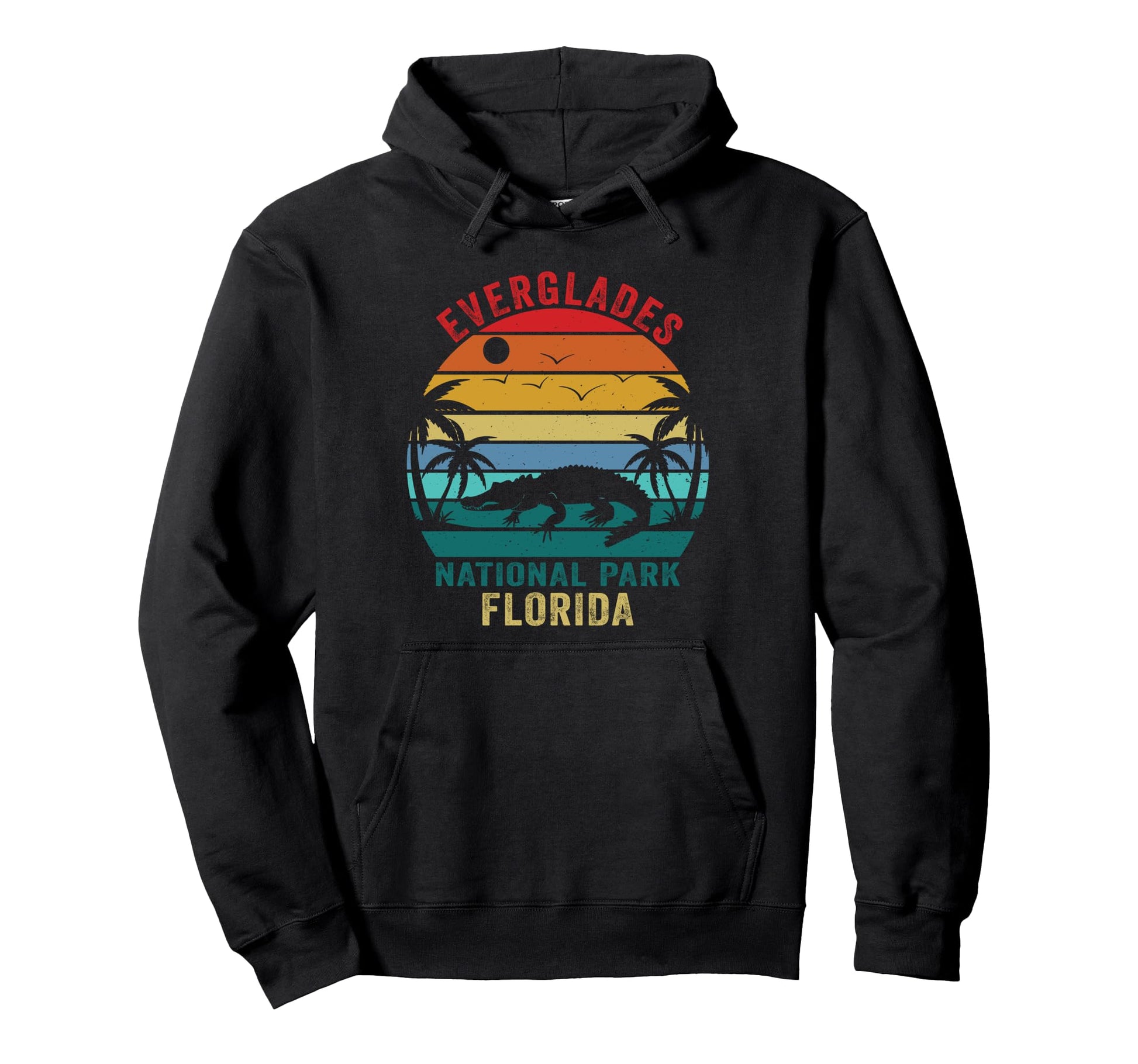 Everglades National Park Alligators Hoodie - Novelty Apparel for Adults - T-Shirt, Sweatshirt, Hoodie