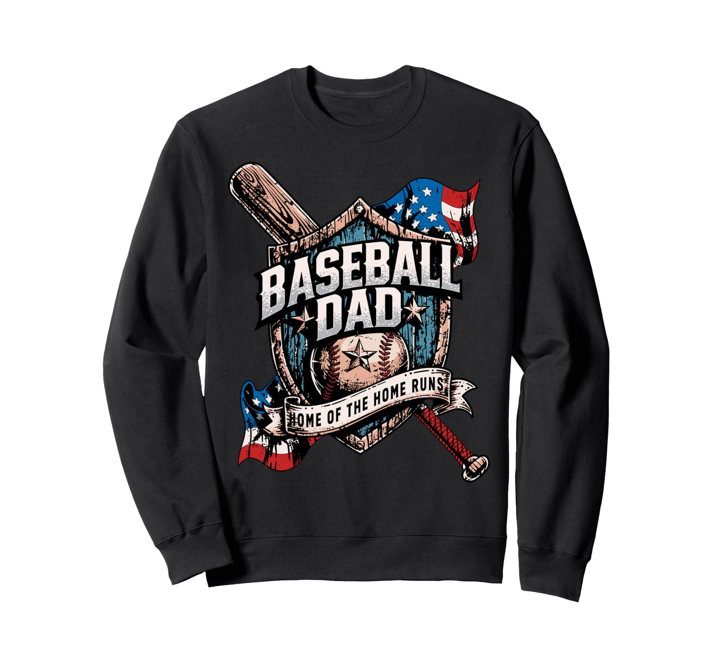 Home Home Runs Usa American Baseball Sweatshirt - Unique Graphic Men Women - T-Shirt, Sweatshirt, Hoodie