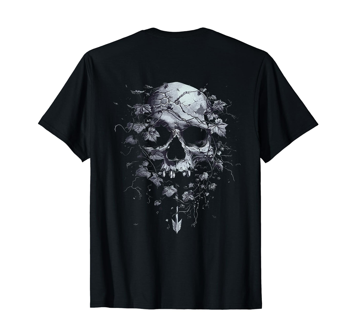 Skull Back Printed T-Shirt - Graphic Print for Adults - T-Shirt, Sweatshirt, Hoodie