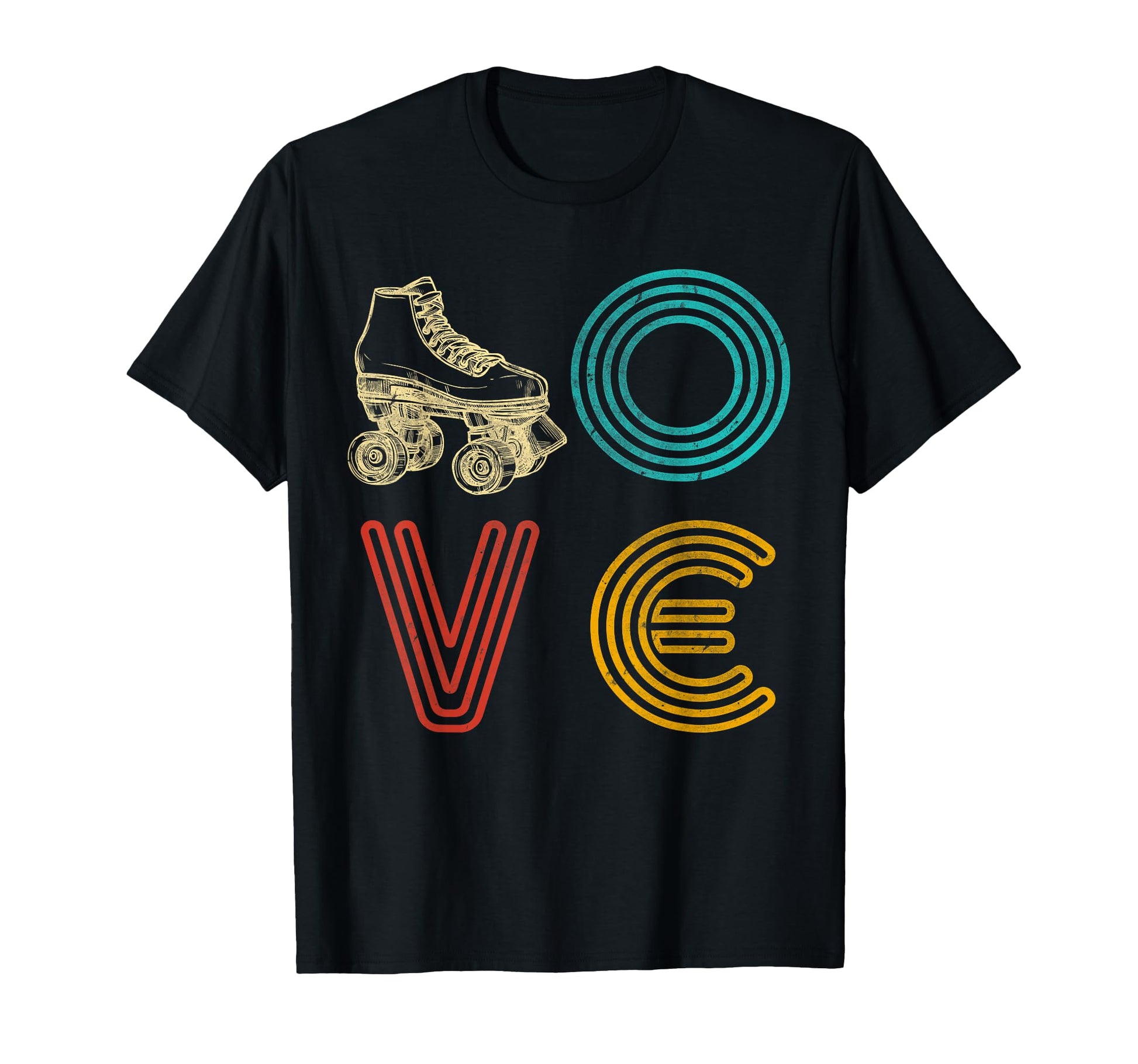 Roller Skating 70S Skate Love Birthday T-Shirt - Minimalist Print Unisex - T-Shirt, Sweatshirt, Hoodie