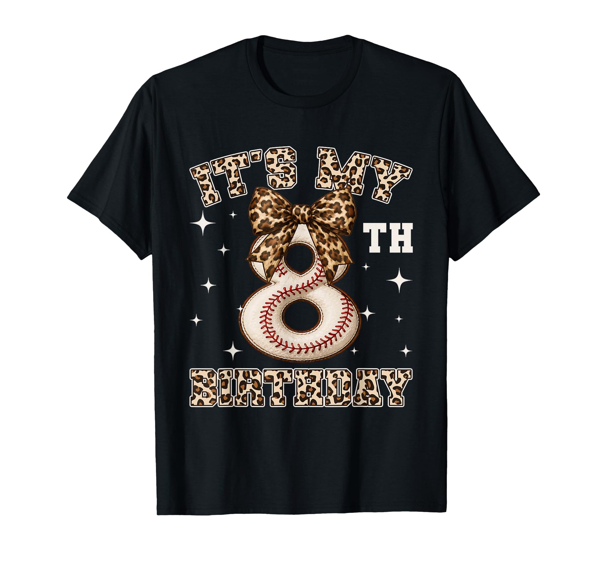 Its My 8Th Birthday Baseball 8 Year T-Shirt - Trendy Graphic for Adults - T-Shirt, Sweatshirt, Hoodie
