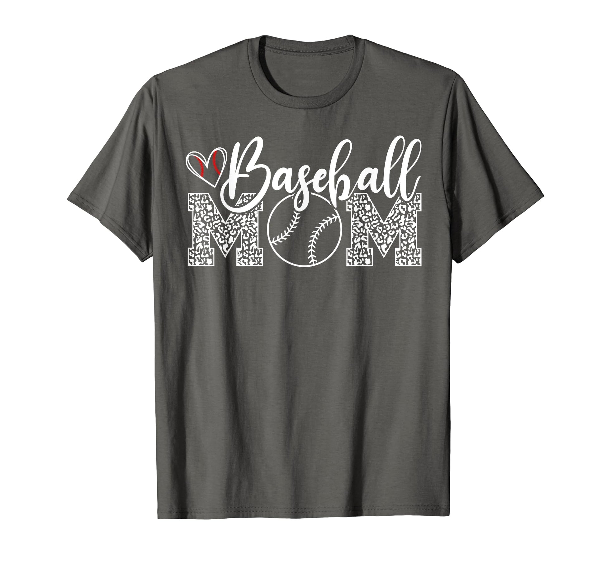 Baseball Mom Leopard Game Day Funny T-Shirt - Aesthetic Graphic Men Women - T-Shirt, Sweatshirt, Hoodie