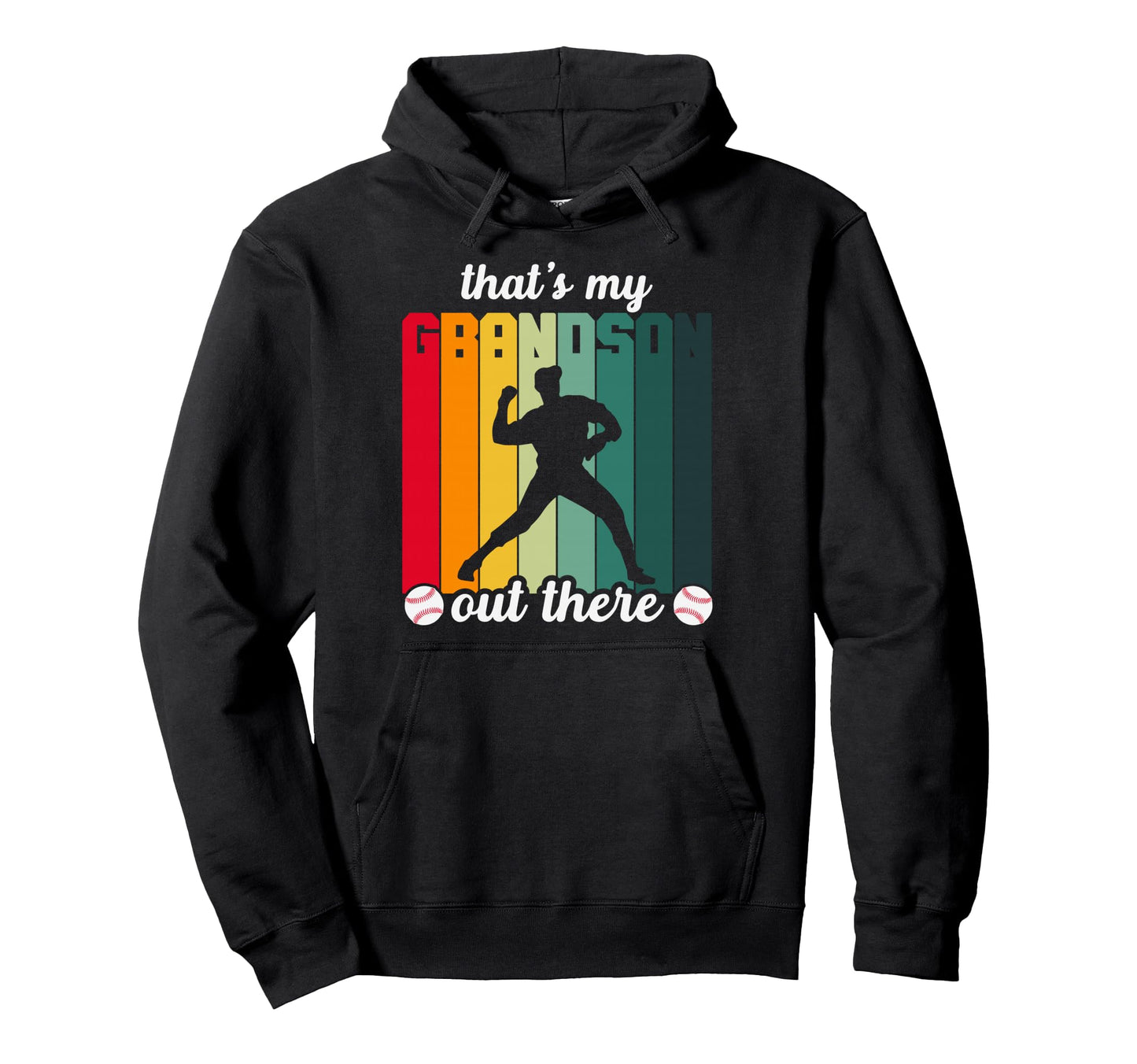 Baseball Grandfather Soft Ball Hoodie - Fun Novelty Design Men Women - T-Shirt, Sweatshirt, Hoodie