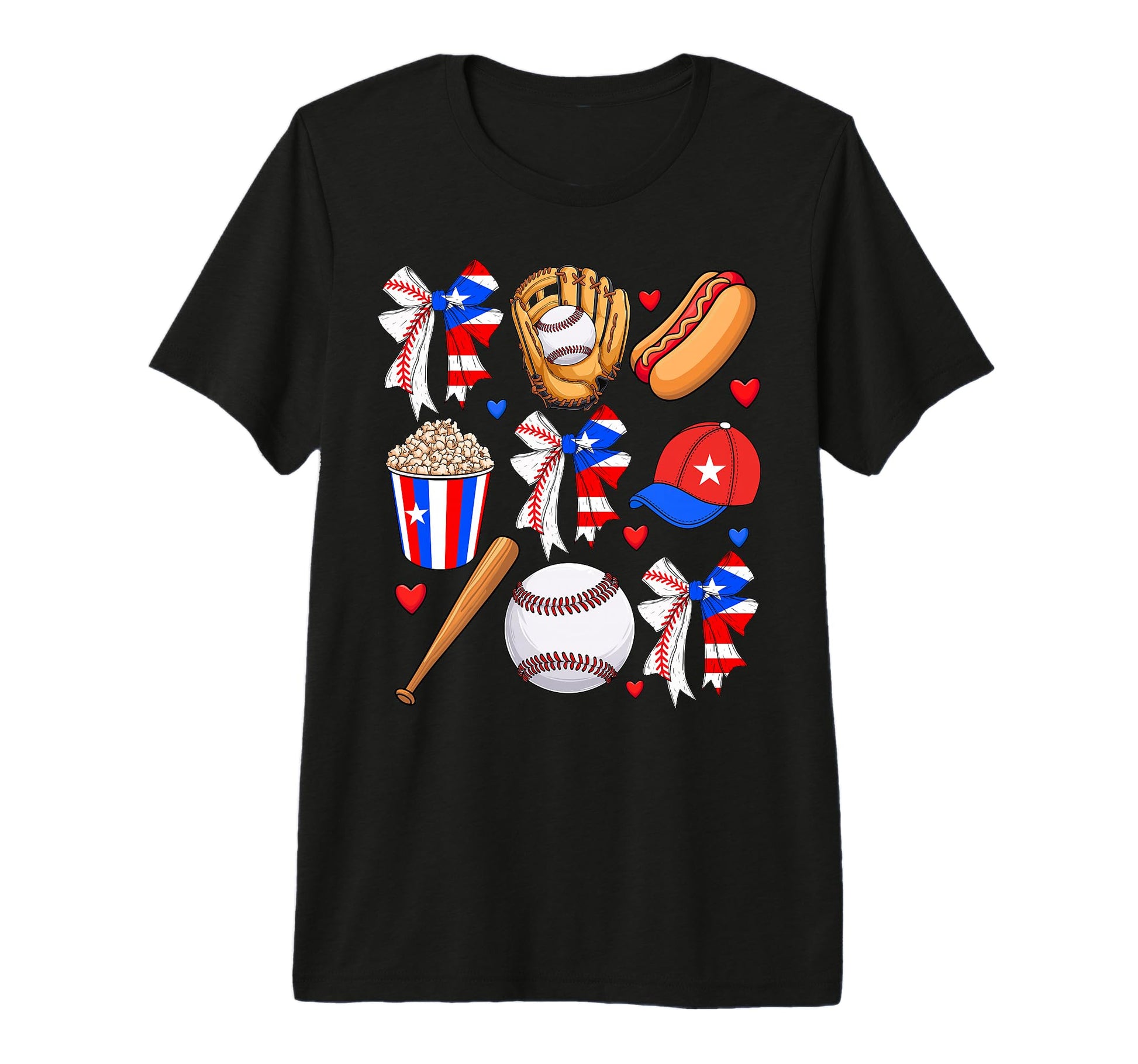 Puerto Rico Baseball Coquette T-Shirt - Casual Everyday Wear for Adults - T-Shirt, Sweatshirt, Hoodie