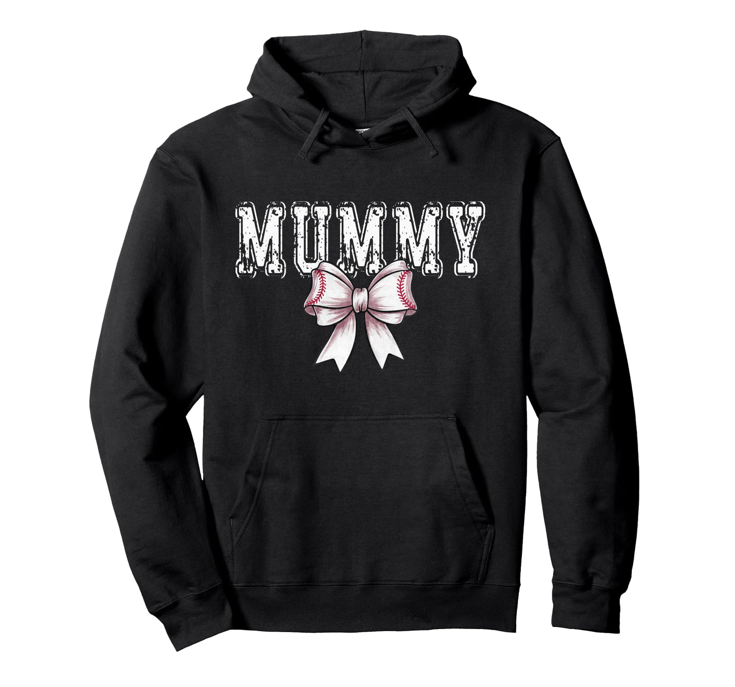 Coquette Baseball Mummy Spirit Hoodie - Graphic Print for Adults - T-Shirt, Sweatshirt, Hoodie