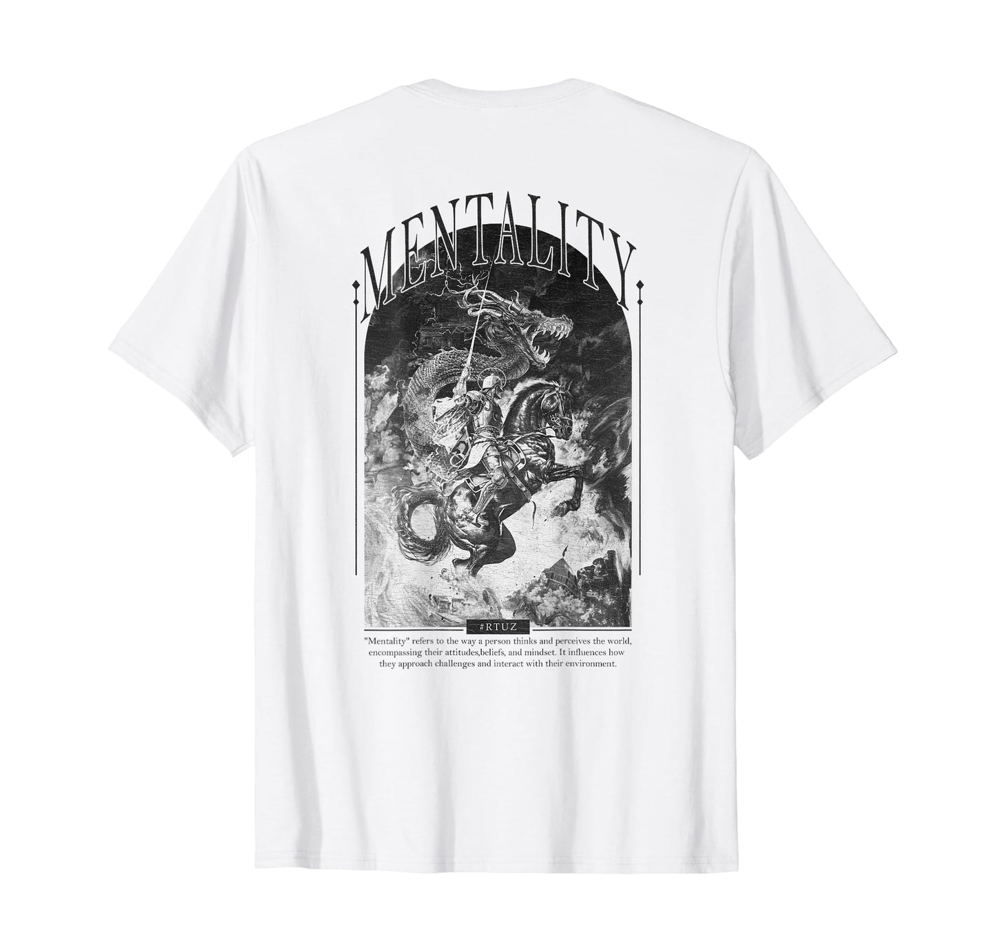Hip Hop Hipster Edgy Urban Y2K Back T-Shirt - Custom Art Print Men Women - T-Shirt, Sweatshirt, Hoodie