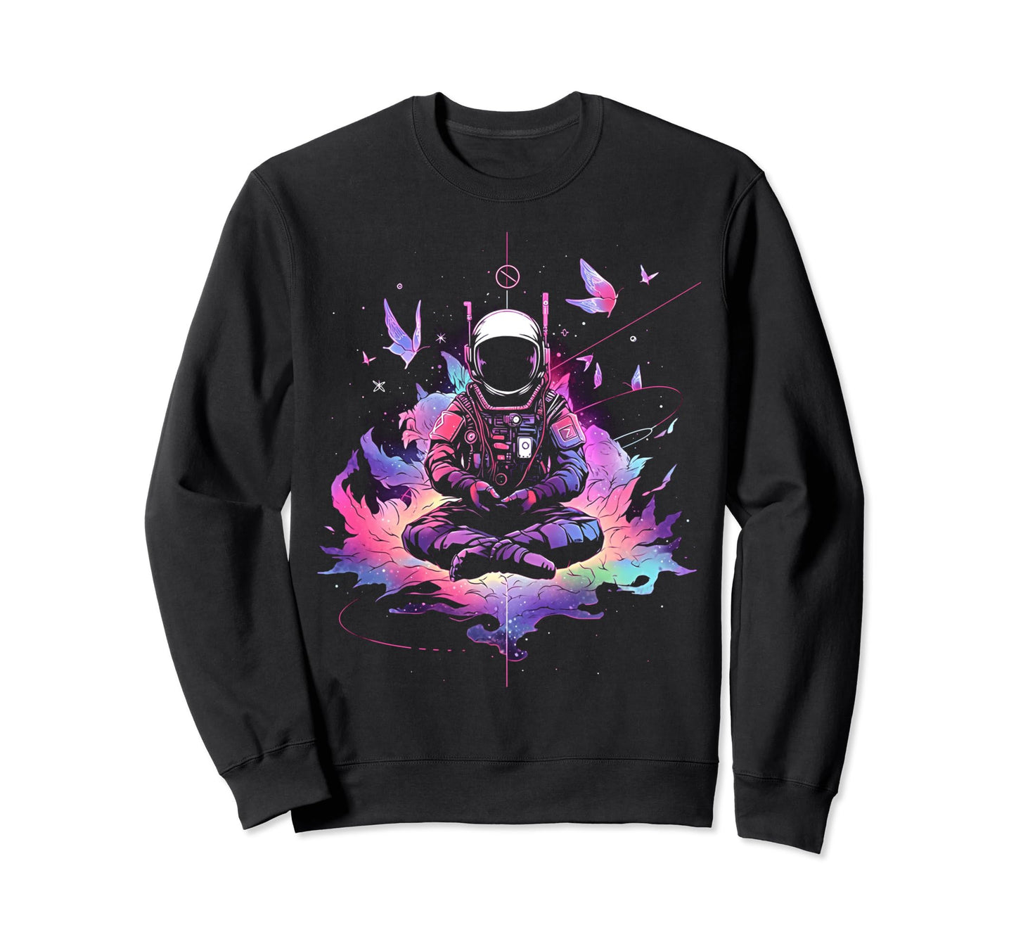 Synthwave Astronaut Cyberpunk 80S Sweatshirt - Streetwear Style Men Women - T-Shirt, Sweatshirt, Hoodie