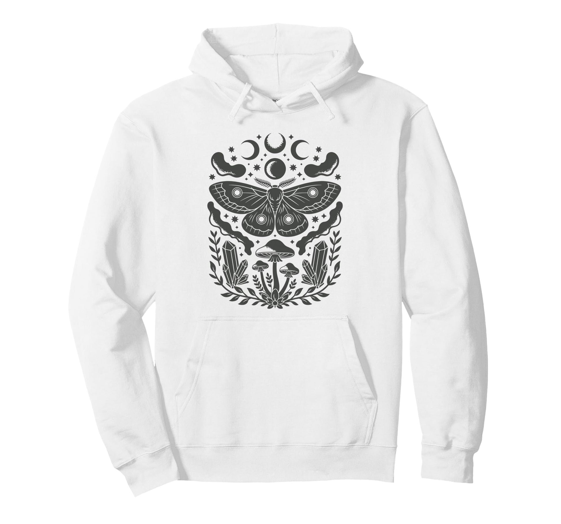 Butterfly Grunge Fairycore Therian Moth Hoodie - Minimalist Print Unisex - T-Shirt, Sweatshirt, Hoodie
