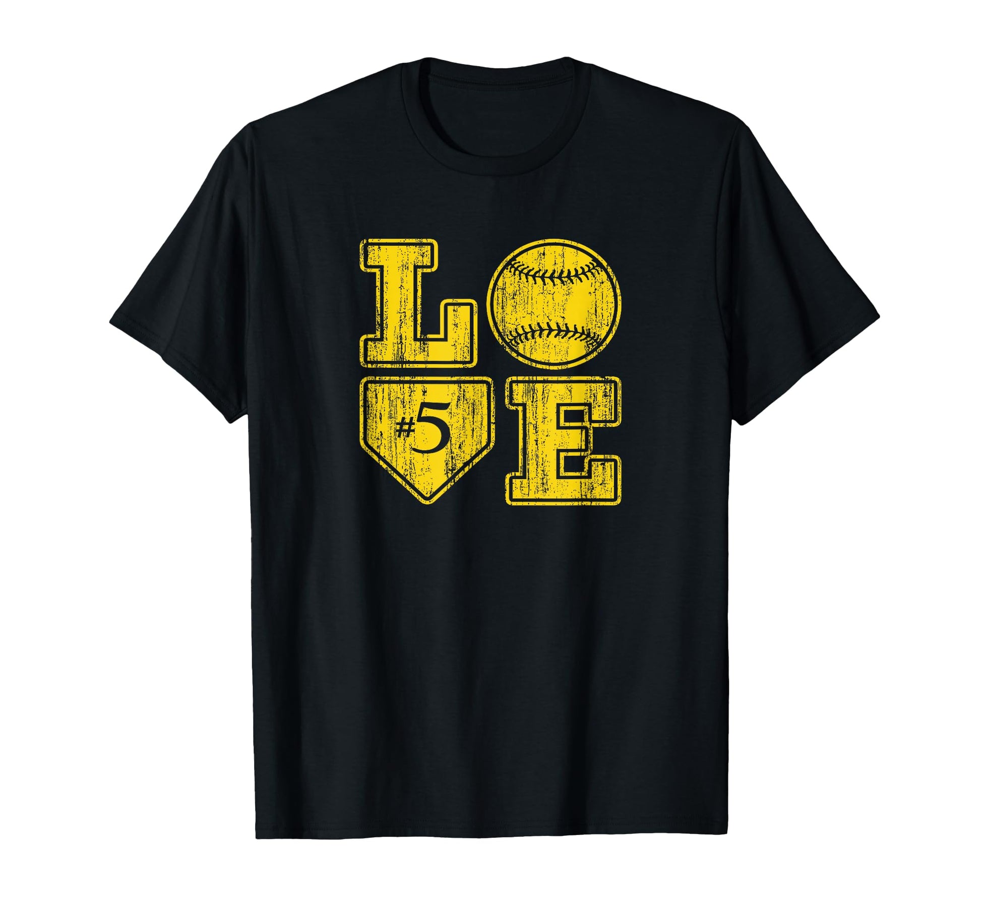 Love Baseball Softball Mom Distressed T-Shirt - Unique Graphic Men Women - T-Shirt, Sweatshirt, Hoodie