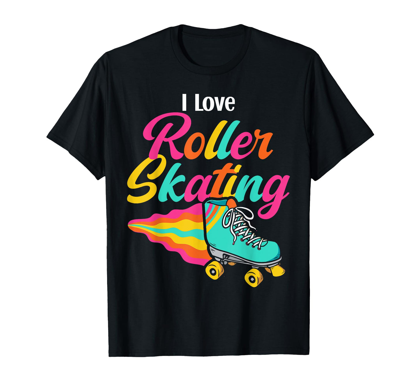 Roller Skating Skate 1970S I Love Roller T-Shirt - Unique Graphic Men Women - T-Shirt, Sweatshirt, Hoodie