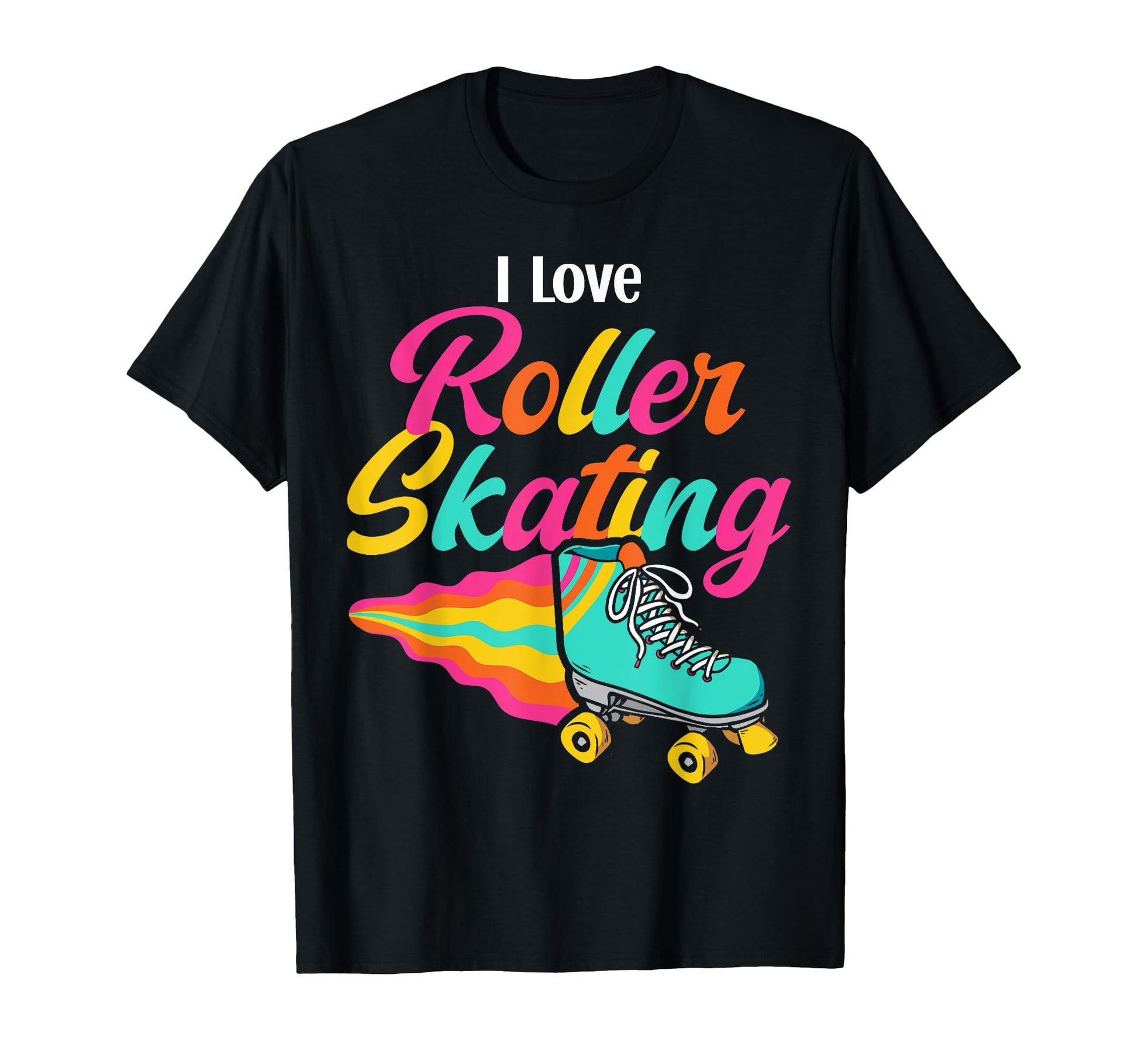 Roller Skating Skate 1970S I Love Roller T-Shirt - Unique Graphic Men Women - T-Shirt, Sweatshirt, Hoodie