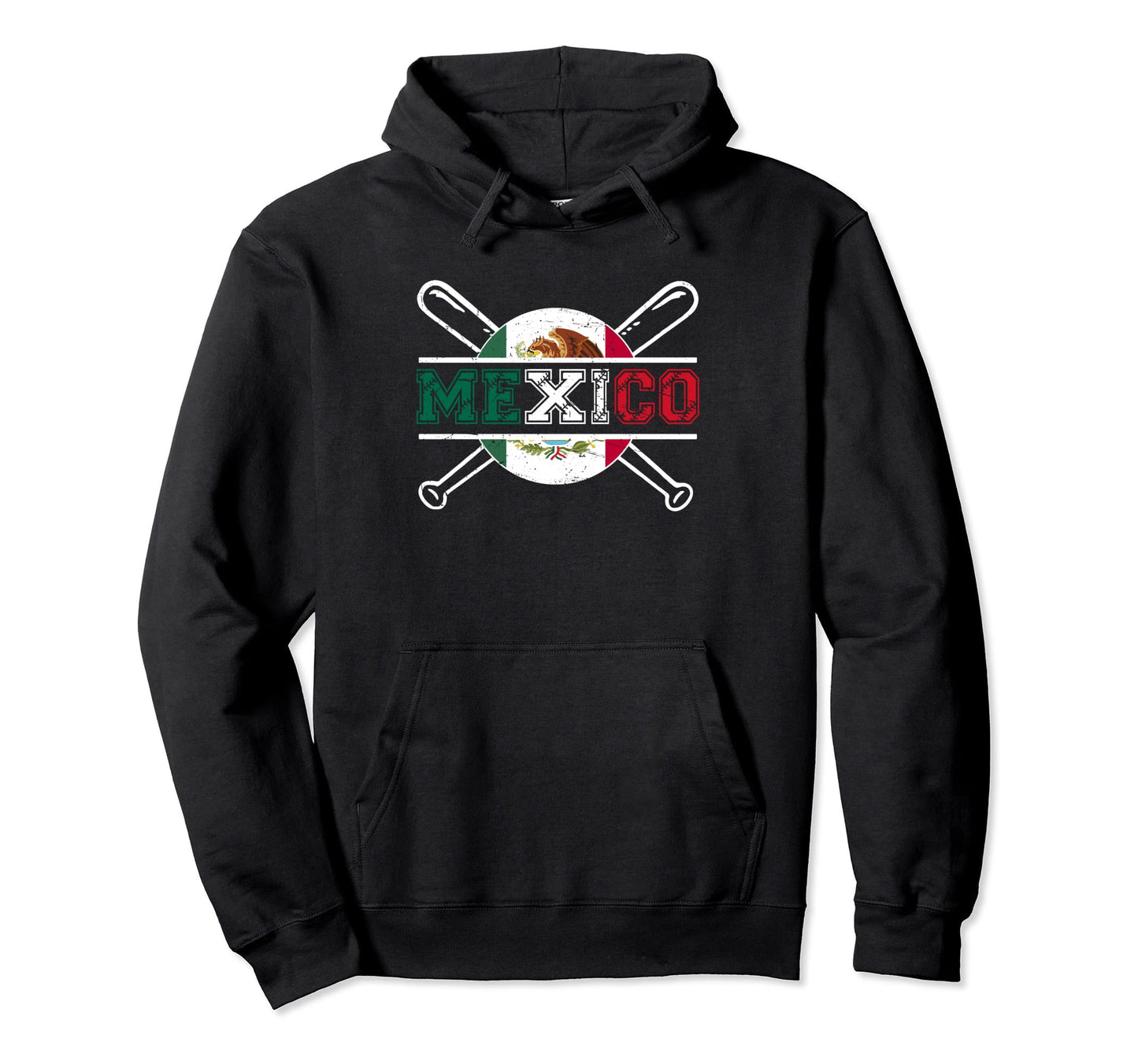 Mexico Baseball Flag Mexican Baseball Hoodie - Novelty Apparel Men Women - T-Shirt, Sweatshirt, Hoodie