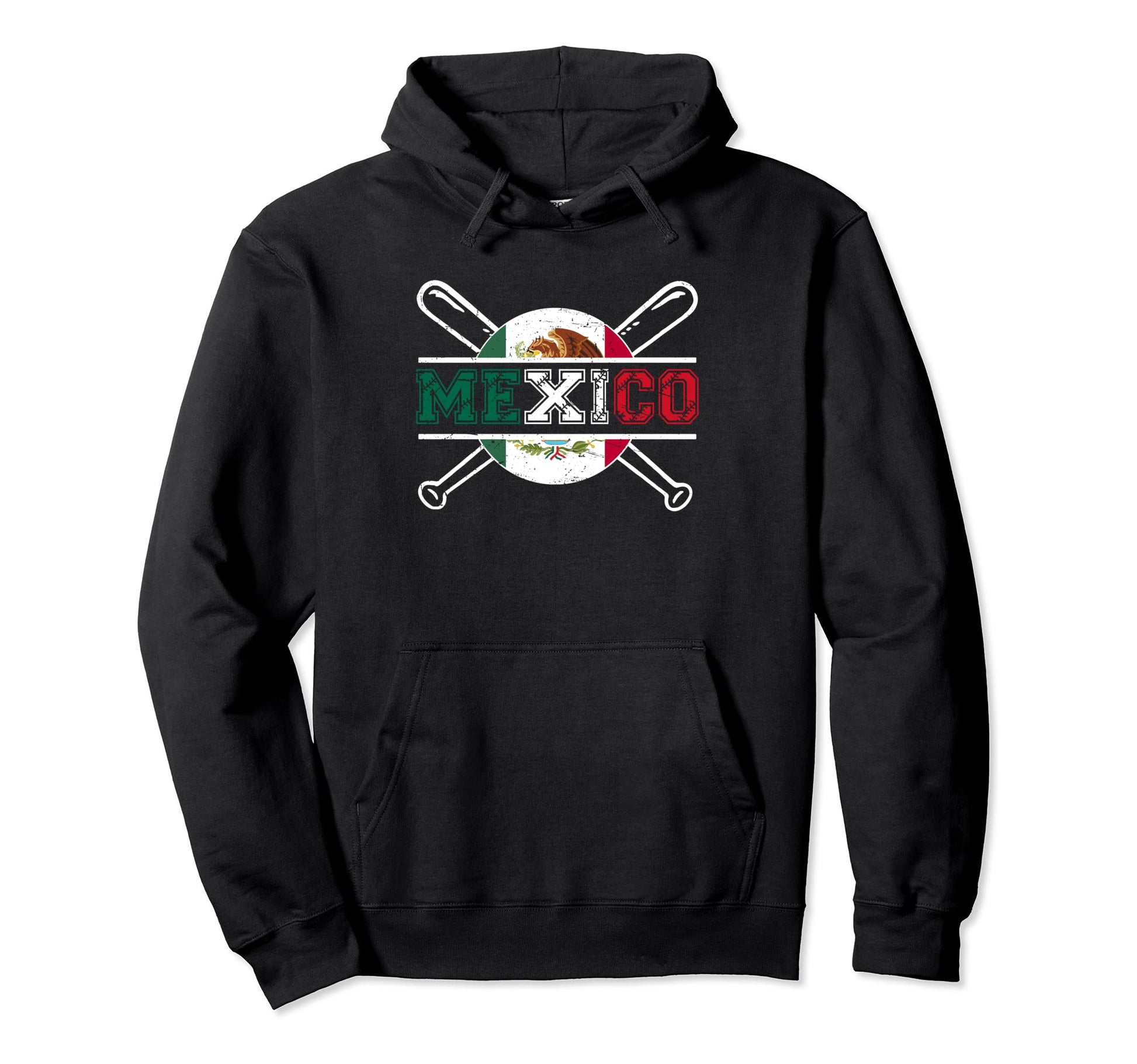 Mexico Baseball Flag Mexican Baseball Hoodie - Novelty Apparel Men Women - T-Shirt, Sweatshirt, Hoodie