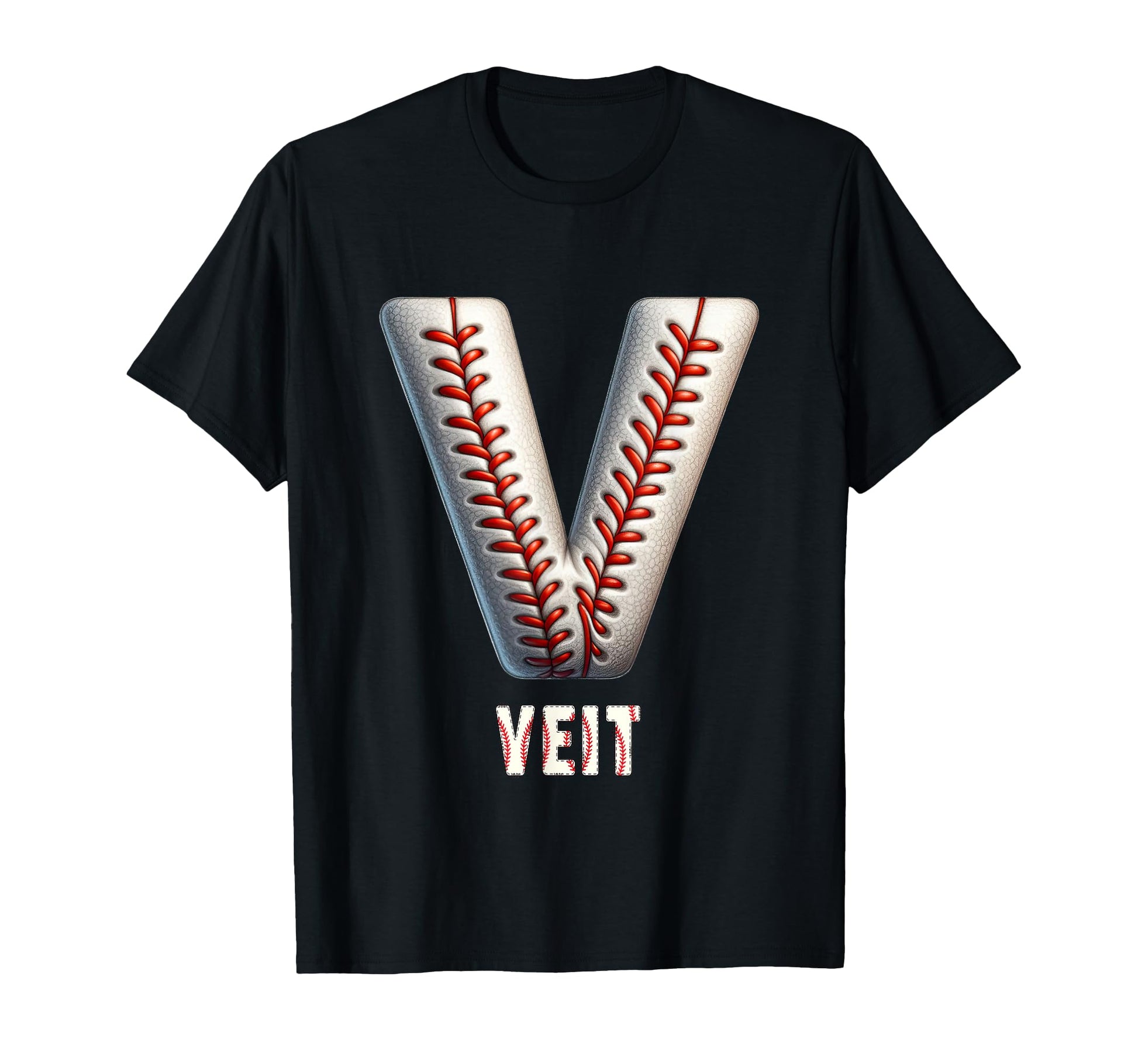 Baseball Home Run Ulli Initial Letter T-Shirt - Trendy Graphic for Adults - T-Shirt, Sweatshirt, Hoodie