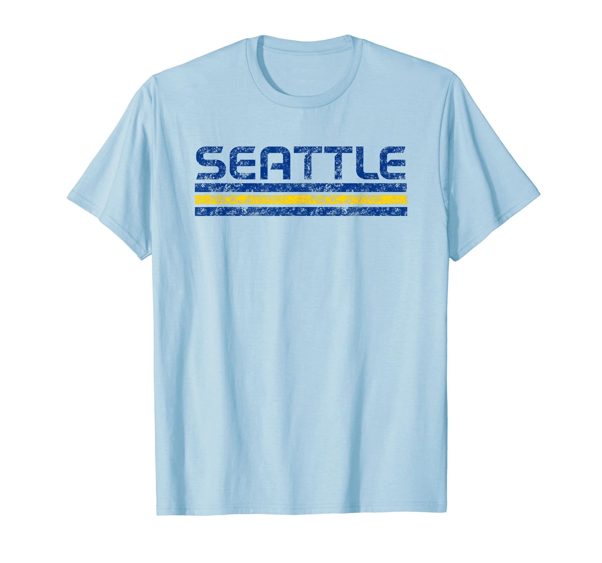 Seattle Washington Weathered Stripe T-Shirt - Aesthetic Graphic Unisex - T-Shirt, Sweatshirt, Hoodie