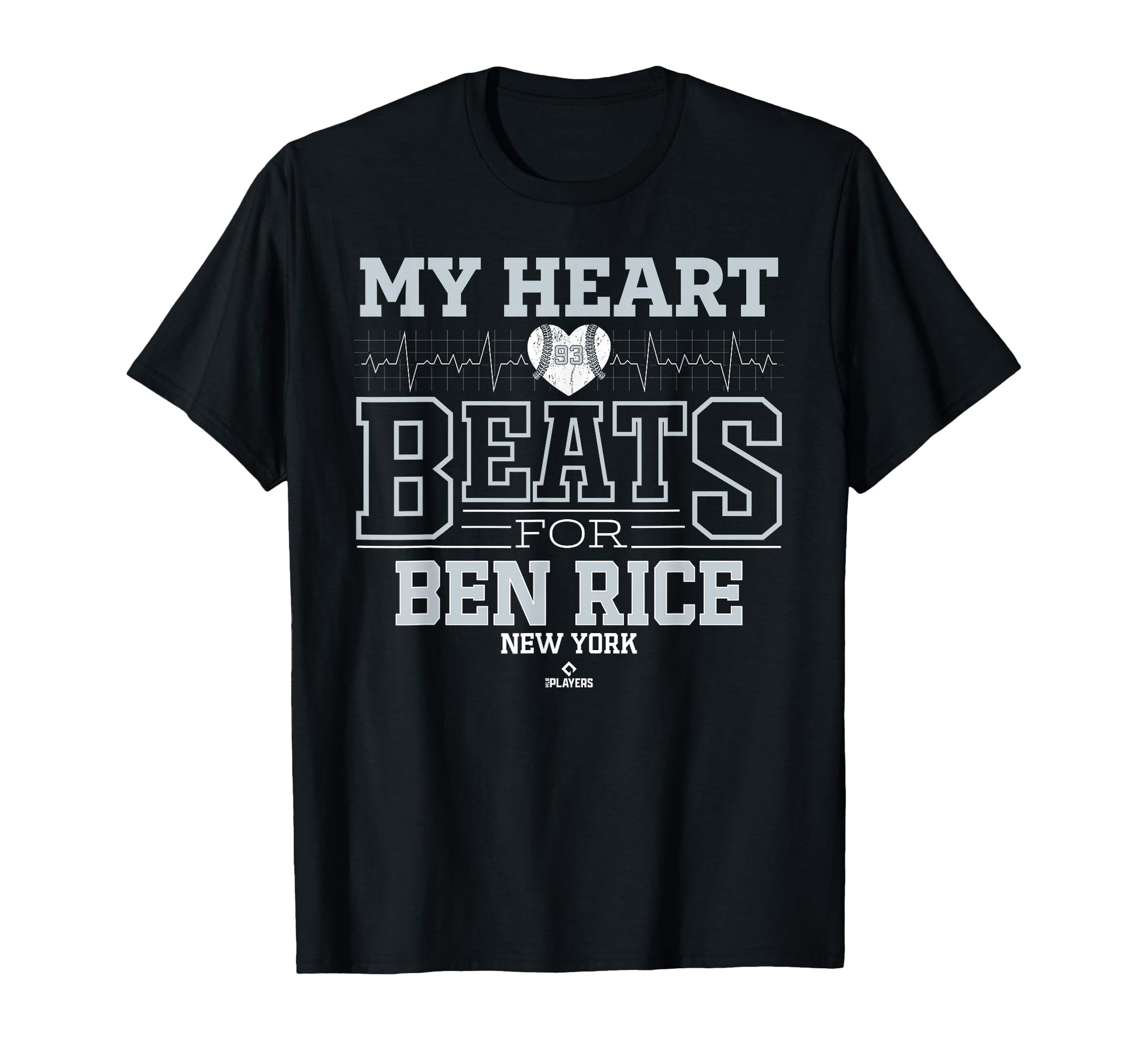 My Heart Beats Ben Rice New York Baseball T-Shirt - Trendy Graphic Unisex - T-Shirt, Sweatshirt, Hoodie