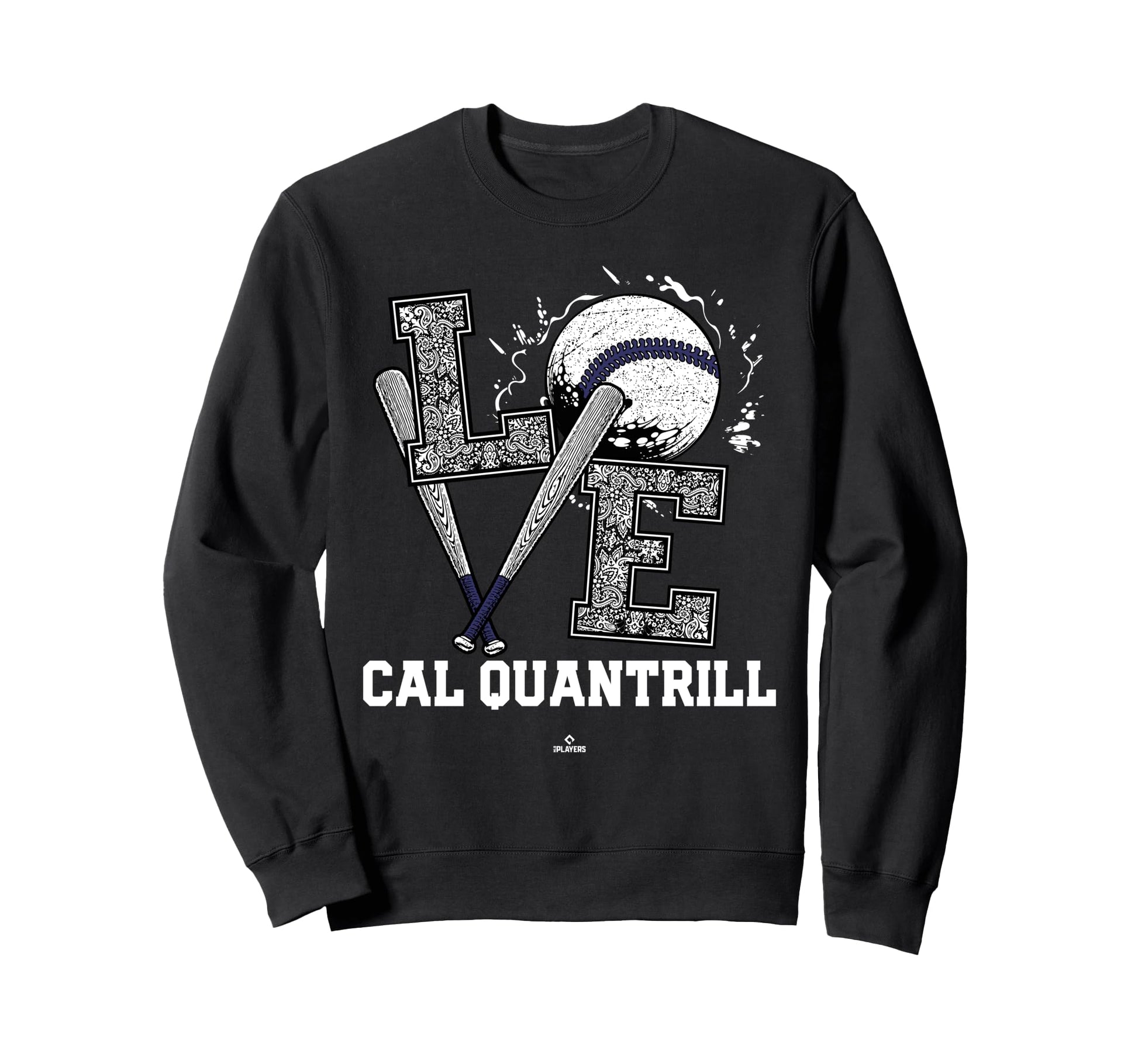 Distressed Baseball Love Cal Sweatshirt - Casual Everyday Wear Unisex - T-Shirt, Sweatshirt, Hoodie