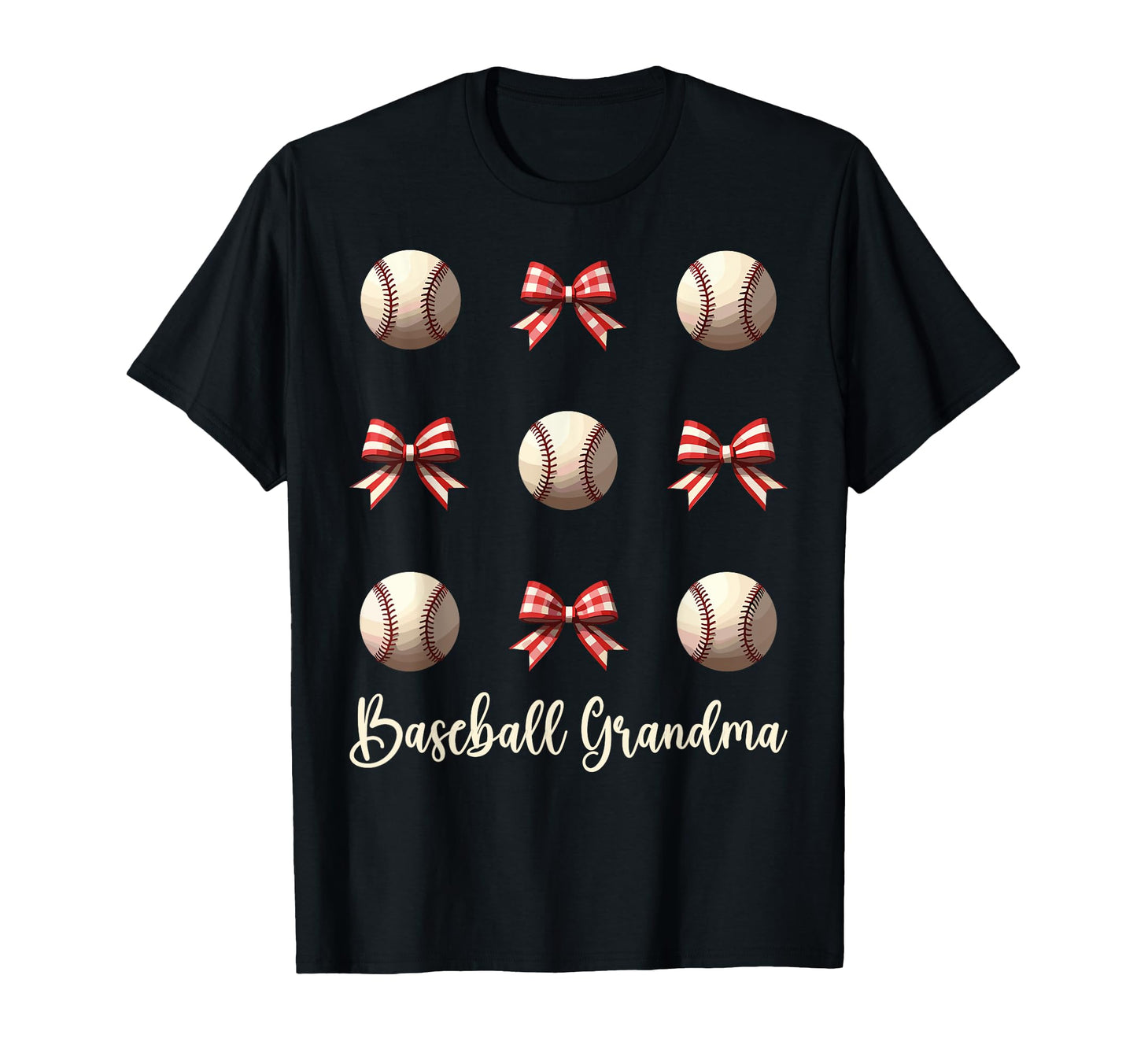 Baseball Grandma Funny Coquette Bow T-Shirt - Trendy Graphic Men Women - T-Shirt, Sweatshirt, Hoodie