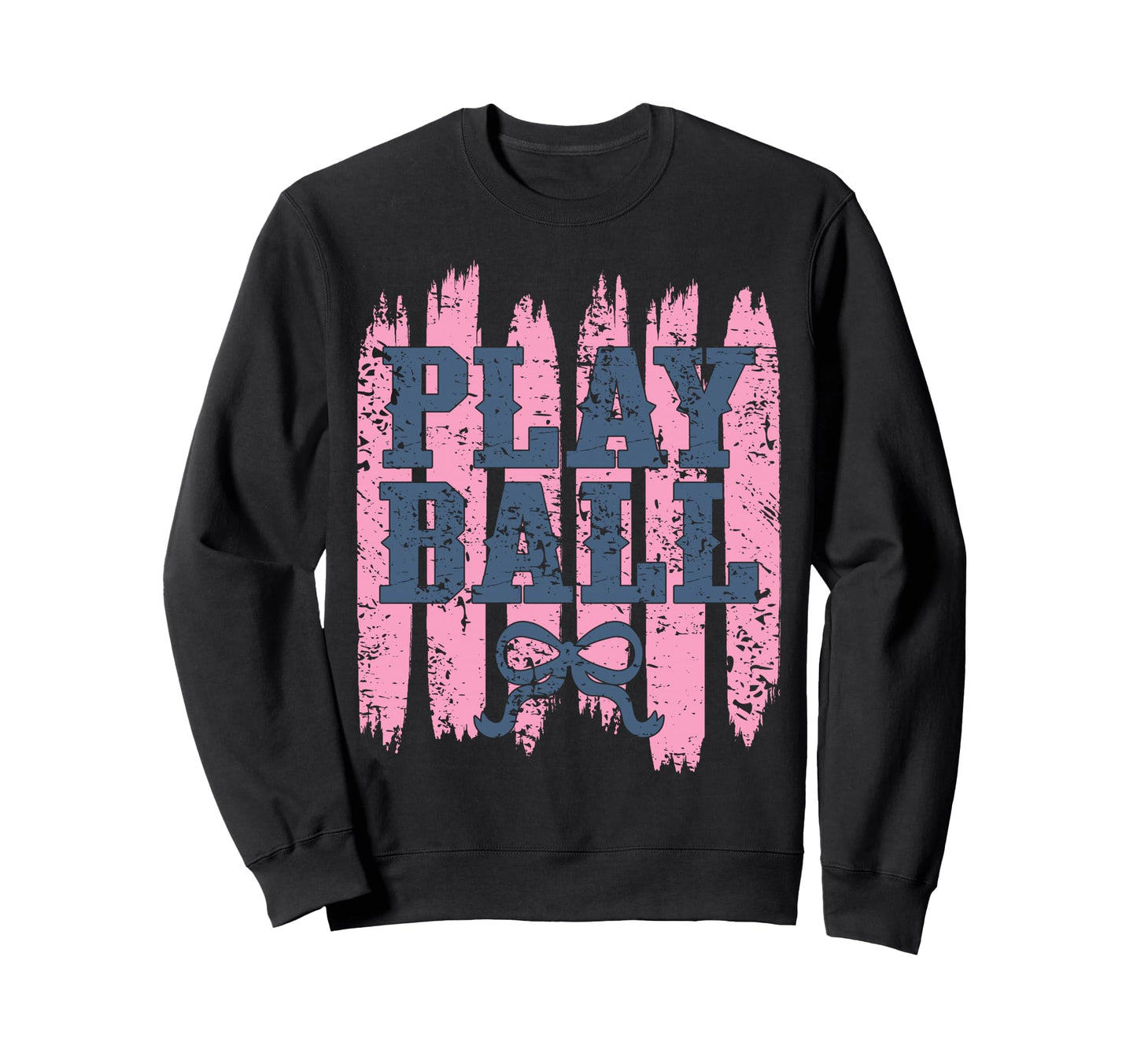 Play Ball Baseball Mom Coquette Bow Sweatshirt - Trendy Graphic for Adults - T-Shirt, Sweatshirt, Hoodie