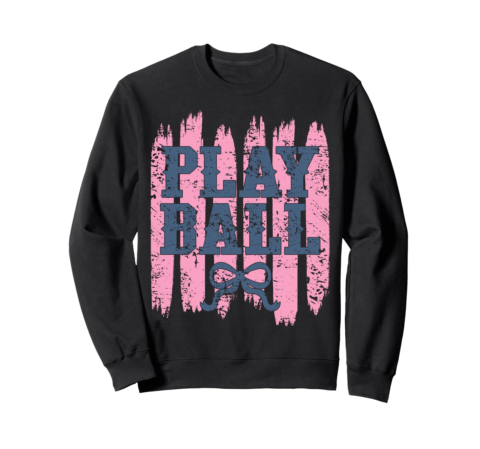 Play Ball Baseball Mom Coquette Bow Sweatshirt - Trendy Graphic for Adults - T-Shirt, Sweatshirt, Hoodie