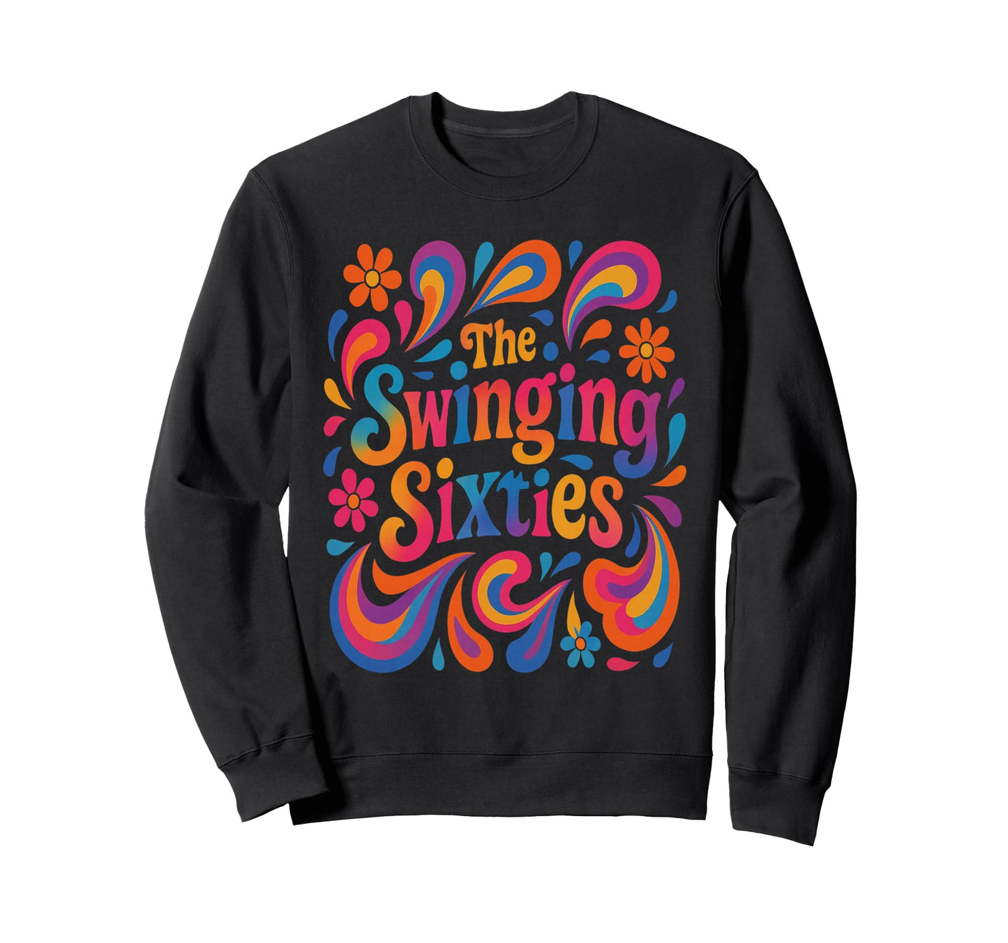 Swinging Sixties 1960S Groovy Sweatshirt - Minimalist Print Men Women - T-Shirt, Sweatshirt, Hoodie