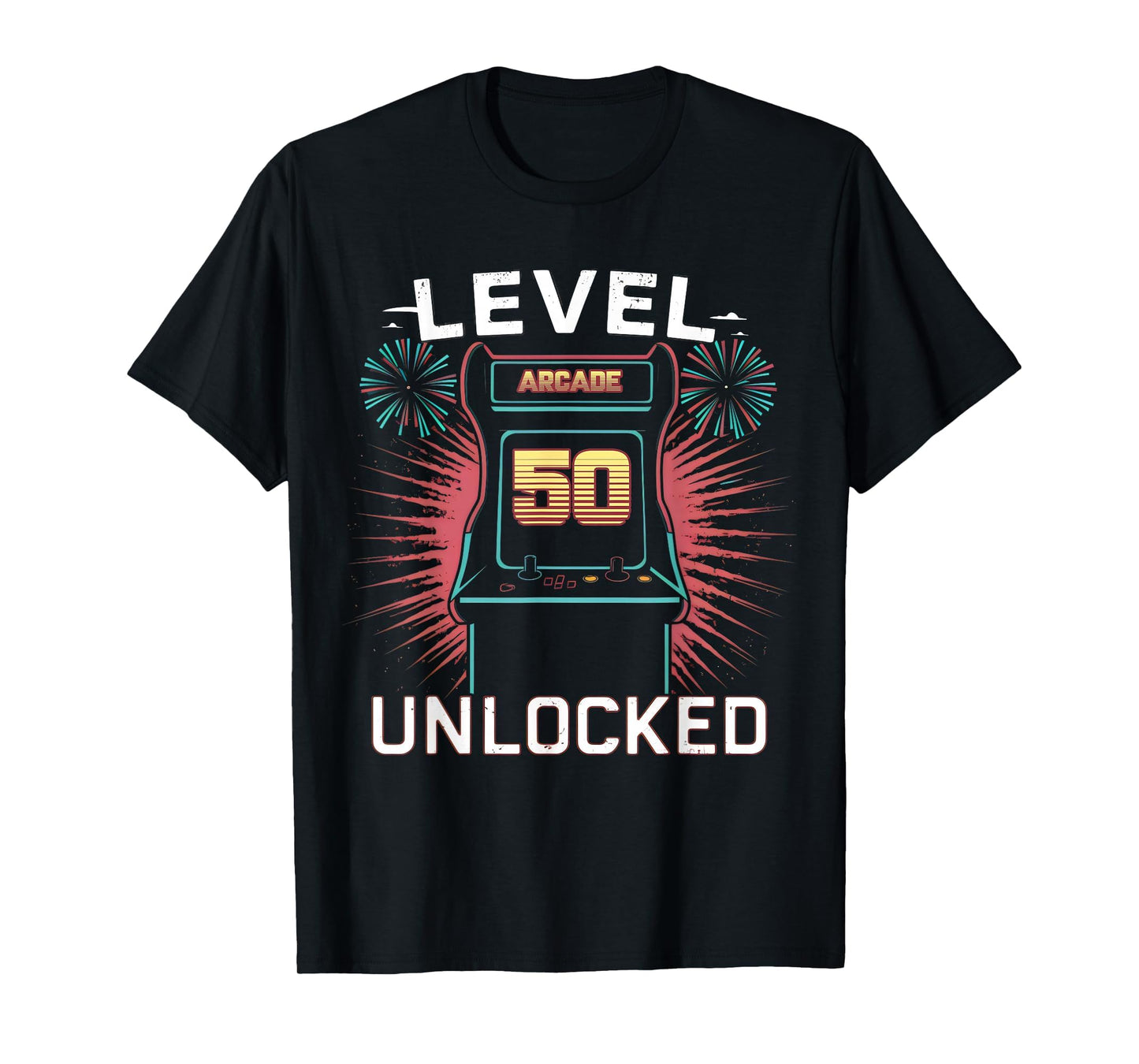 Level 50 Unlocked Video Game 50Th T-Shirt - Fun Novelty Design Unisex - T-Shirt, Sweatshirt, Hoodie