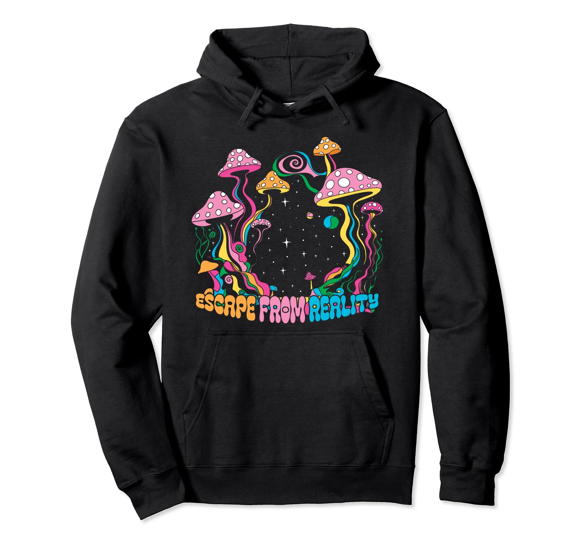 Magic Mushrooms Psychedelic Trip Shrooms Hoodie - Graphic Print Unisex - T-Shirt, Sweatshirt, Hoodie