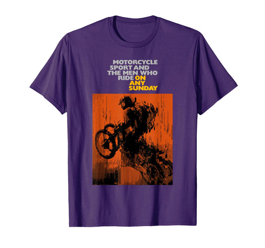 Any Sunday 1971 Motorcycle Movie T-Shirt - Unique Graphic for Adults - T-Shirt, Sweatshirt, Hoodie