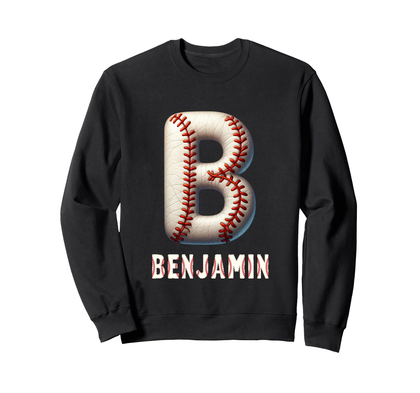 Baseball Home Run Daniel Initial Sweatshirt - Novelty Apparel for Adults - T-Shirt, Sweatshirt, Hoodie