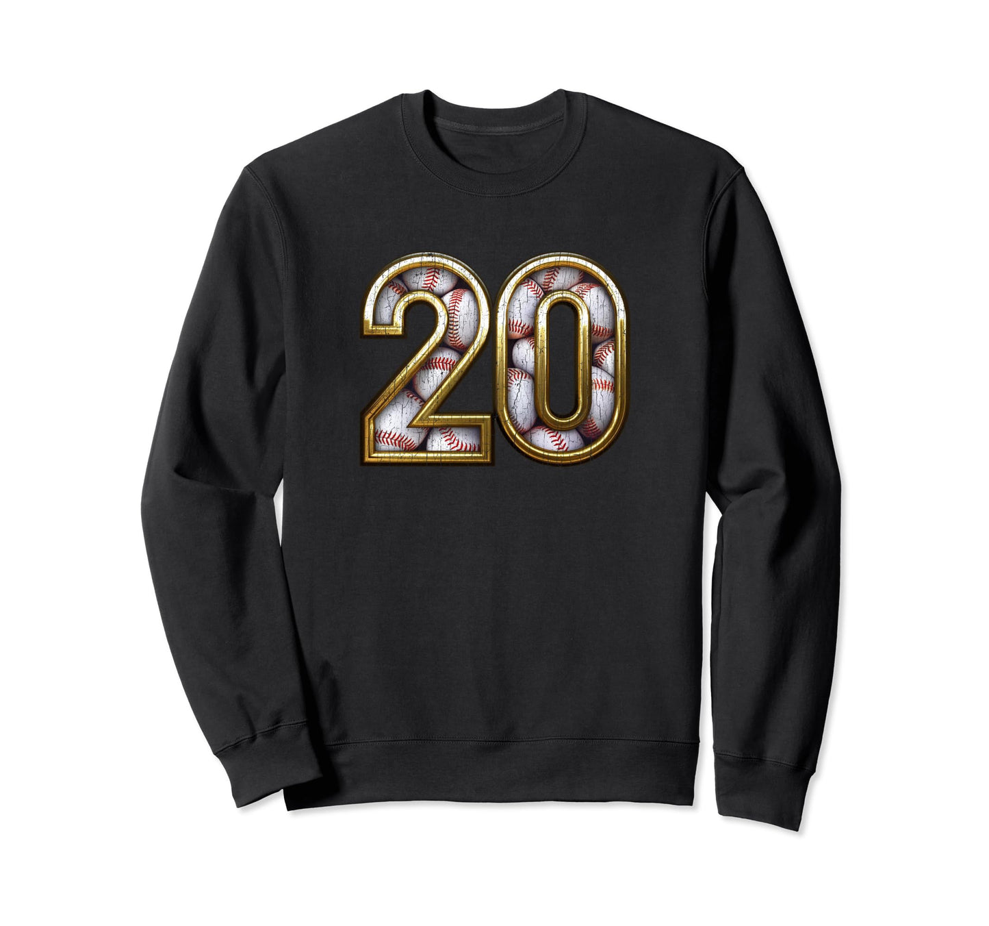 20Th Birthday Baseball Pattern Gift Sweatshirt - Streetwear Style Men Women - T-Shirt, Sweatshirt, Hoodie