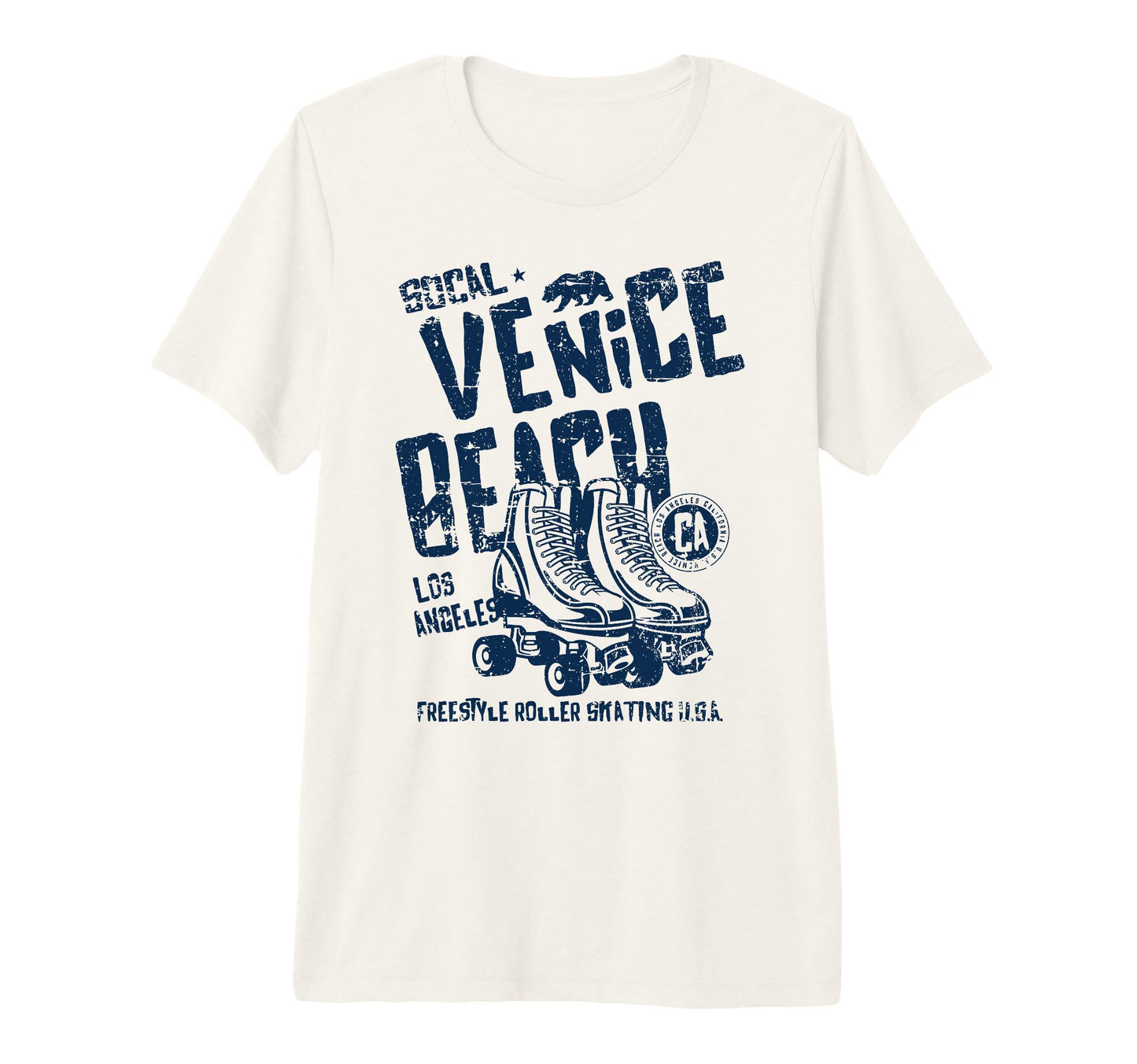 Venice Beach California Roller Skate T-Shirt - Graphic Print for Adults - T-Shirt, Sweatshirt, Hoodie