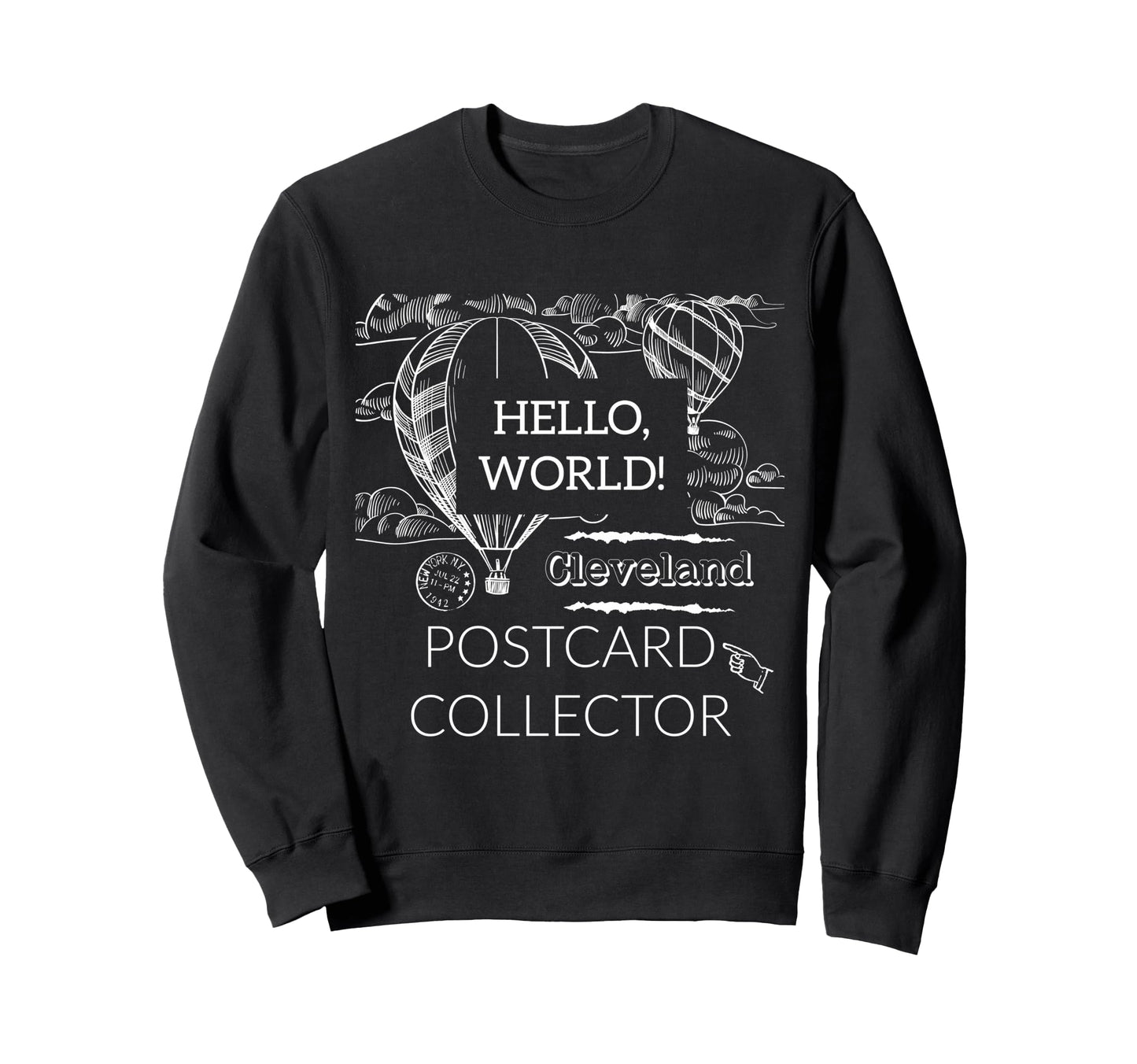 Postcard Collector Deltiologist Sweatshirt - Trendy Graphic Men Women - T-Shirt, Sweatshirt, Hoodie