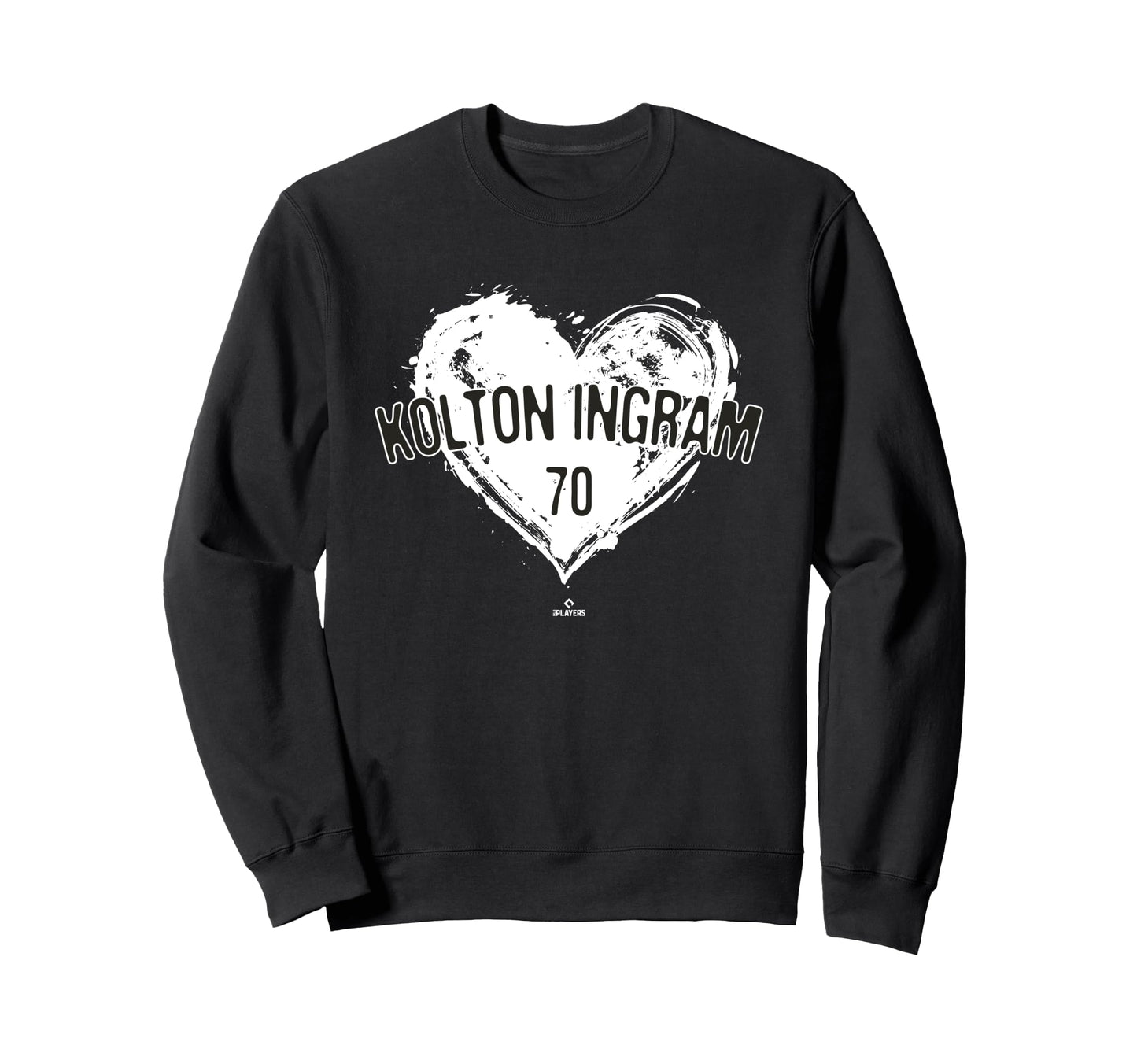 Distressed Heart Kolton Ingram San Sweatshirt - Novelty Apparel for Adults - T-Shirt, Sweatshirt, Hoodie