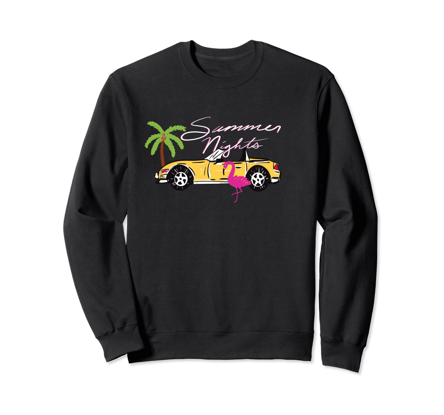 Millennial Y2K Kitsch 80S Miami Sweatshirt - Aesthetic Graphic for Adults - T-Shirt, Sweatshirt, Hoodie