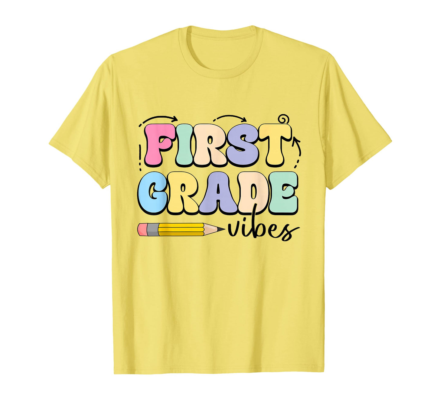 First Grade Vibes Teacher Squad 1St T-Shirt - Minimalist Print Men Women - T-Shirt, Sweatshirt, Hoodie