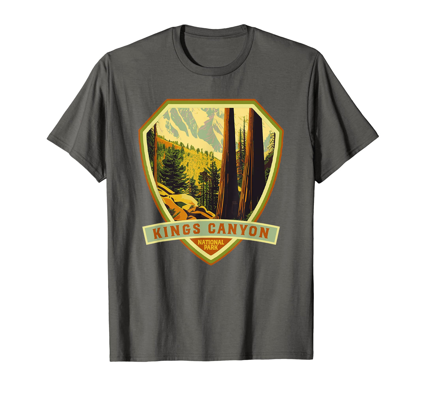 Glacier National Park Wpa Badge T-Shirt - Graphic Print Men Women - T-Shirt, Sweatshirt, Hoodie