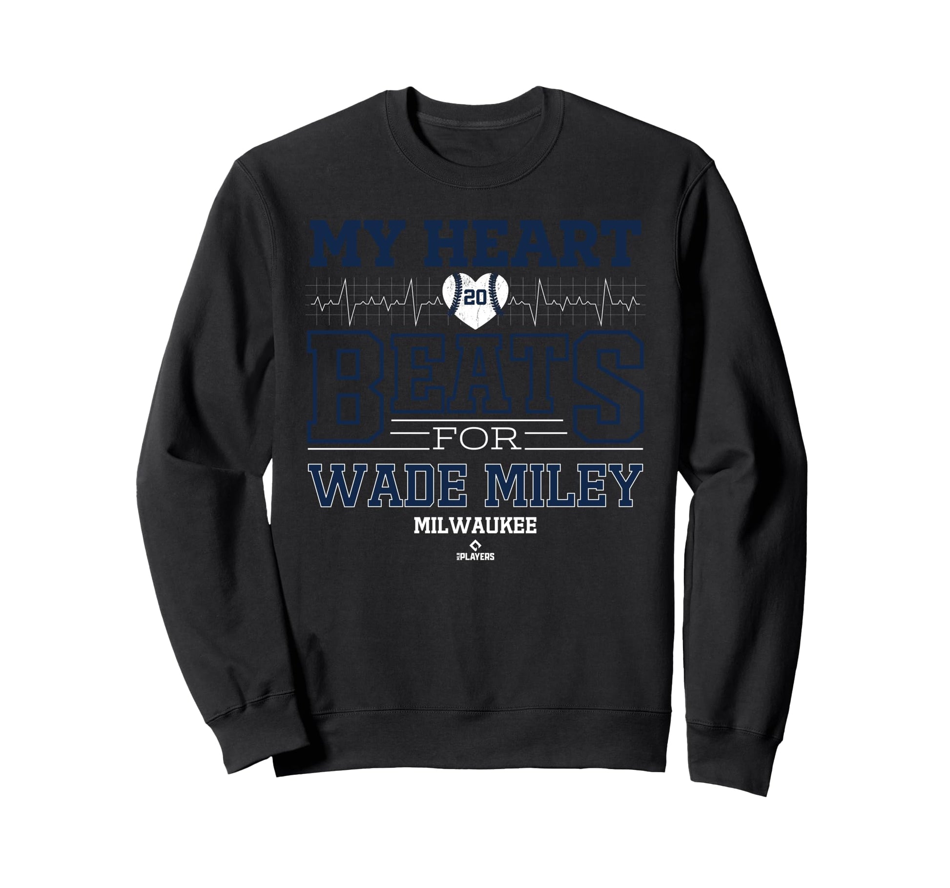 My Heart Beats Wade Miley Sweatshirt - Casual Everyday Wear Unisex - T-Shirt, Sweatshirt, Hoodie