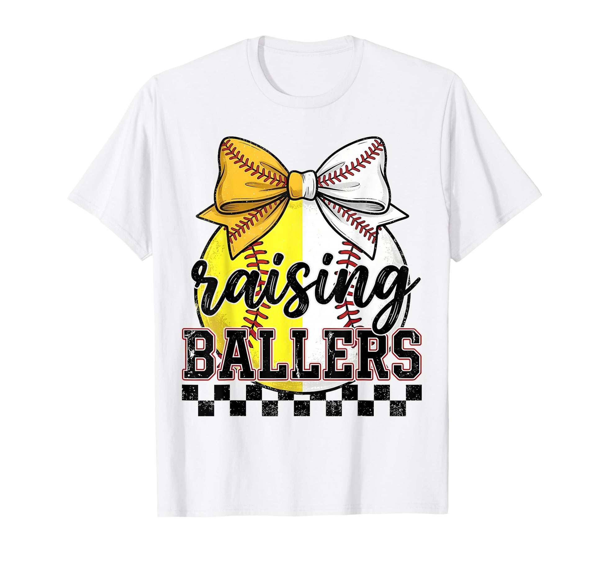Raising Ballers Baseball Softball T-Shirt - Minimalist Print for Adults - T-Shirt, Sweatshirt, Hoodie