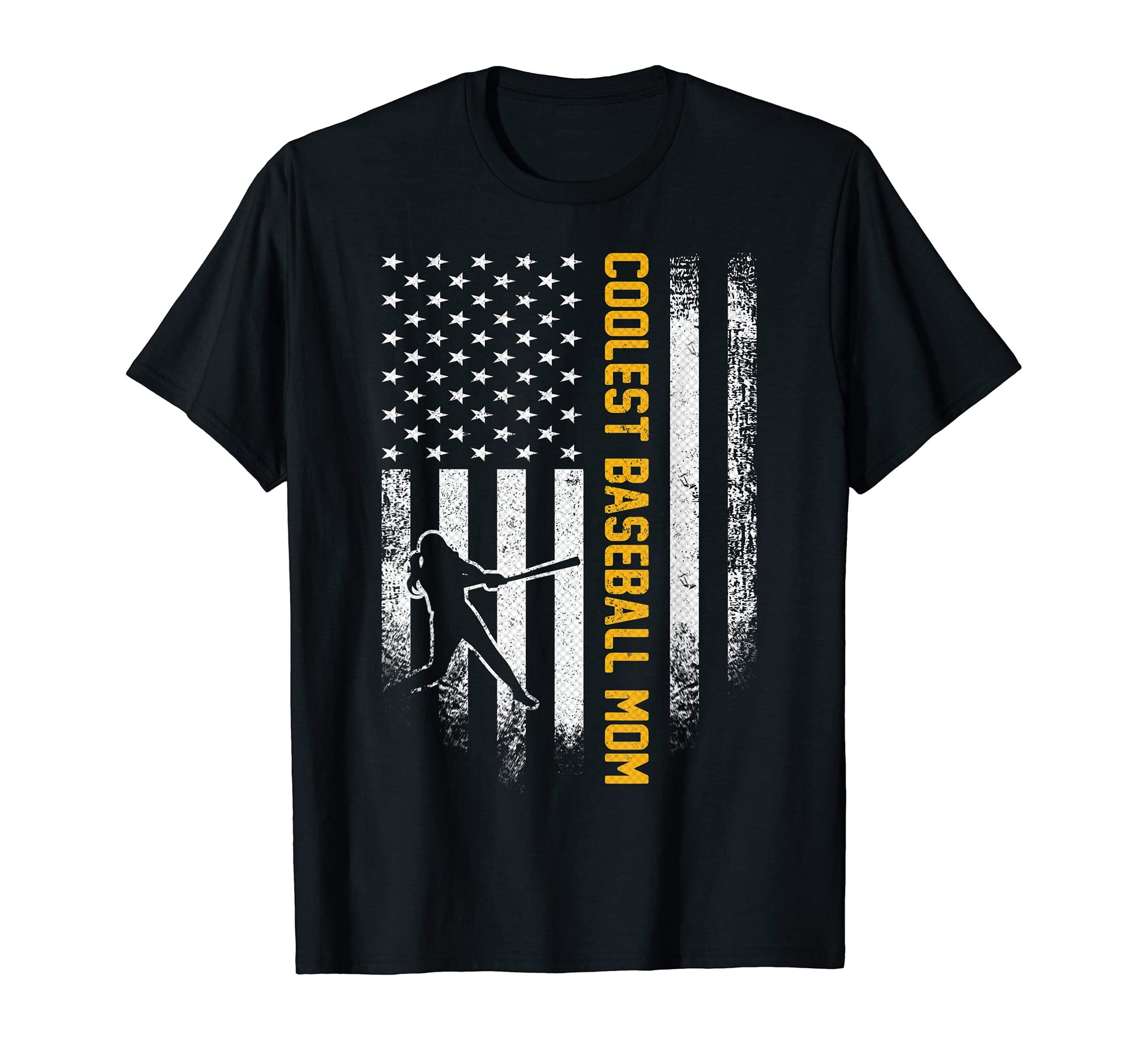 Usa American Flag Coolest Baseball Mom T-Shirt - Aesthetic Graphic Unisex - T-Shirt, Sweatshirt, Hoodie