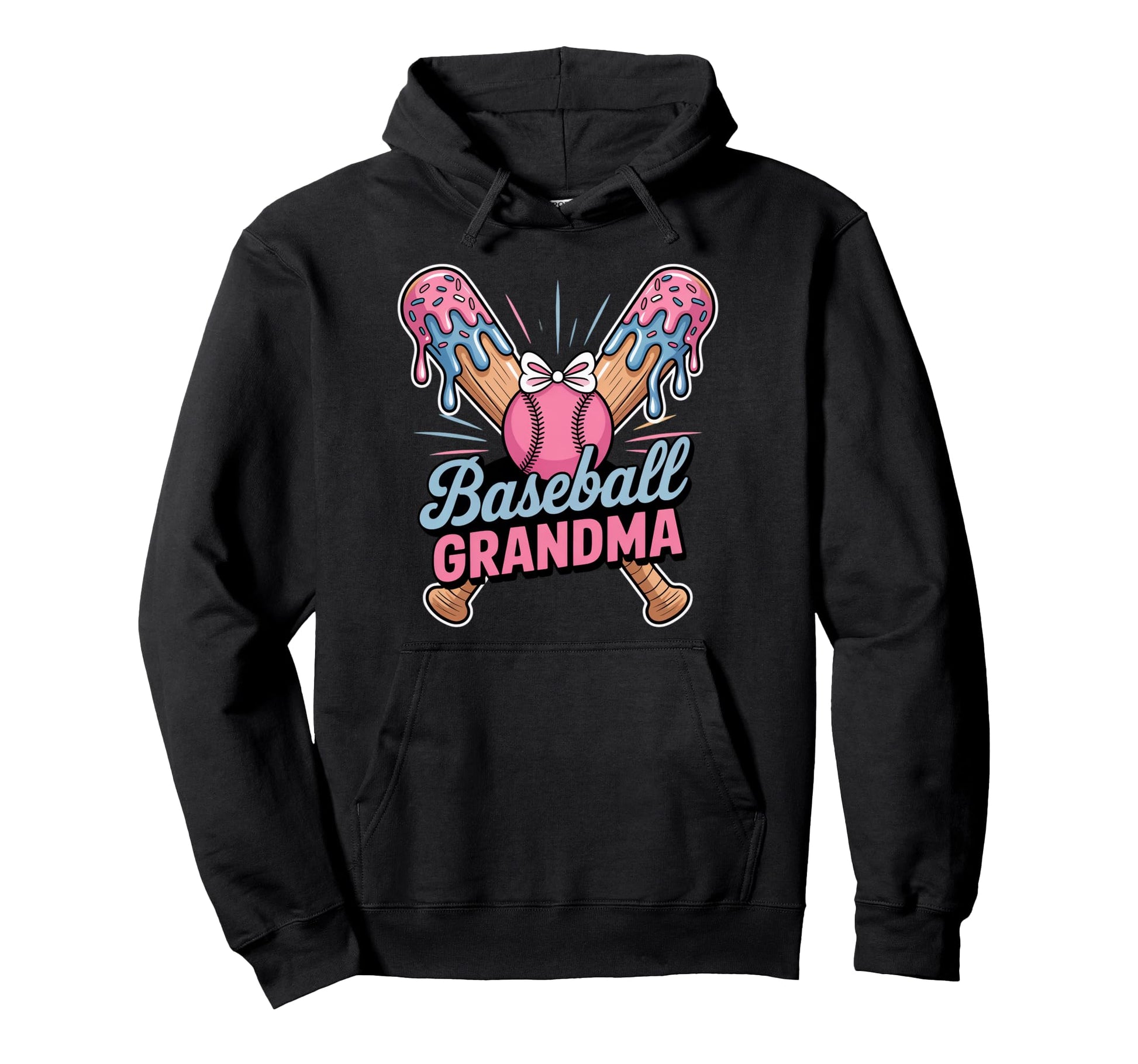 Grandma Coquette Ribbon Ice Cream Hoodie - Casual Everyday Wear Men Women - T-Shirt, Sweatshirt, Hoodie