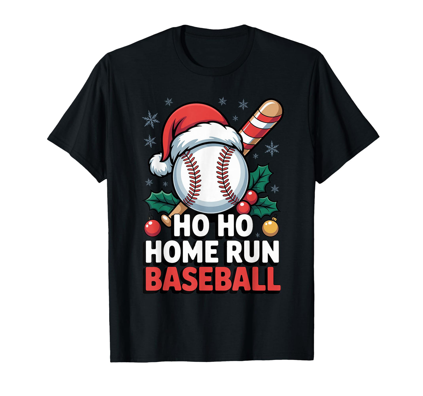 Jingle Ho Home Run Baseball T-Shirt - Fun Novelty Design Men Women - T-Shirt, Sweatshirt, Hoodie