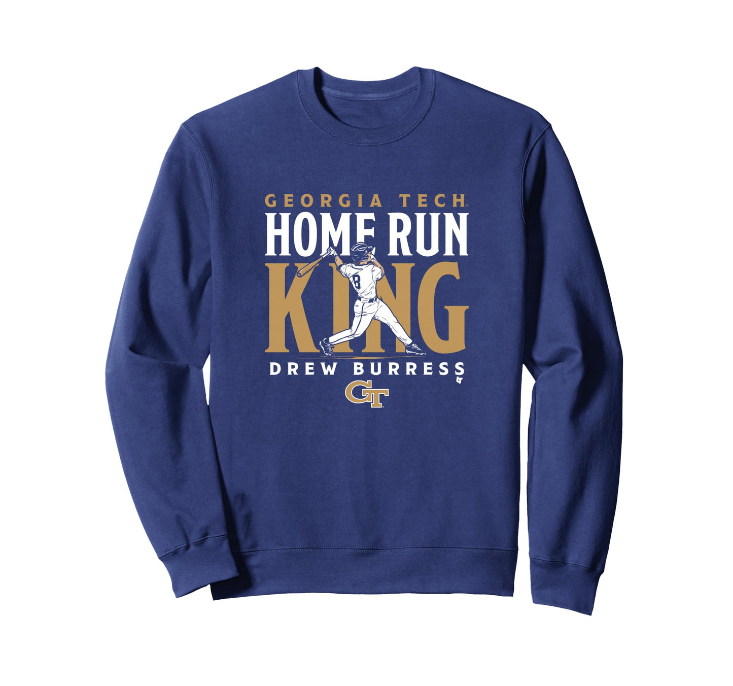 Drew Burress Home Run King Georgia Sweatshirt - Minimalist Print Unisex - T-Shirt, Sweatshirt, Hoodie
